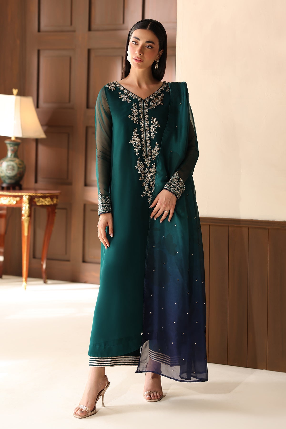 EMBROIDERED CHIFFON PR-1361