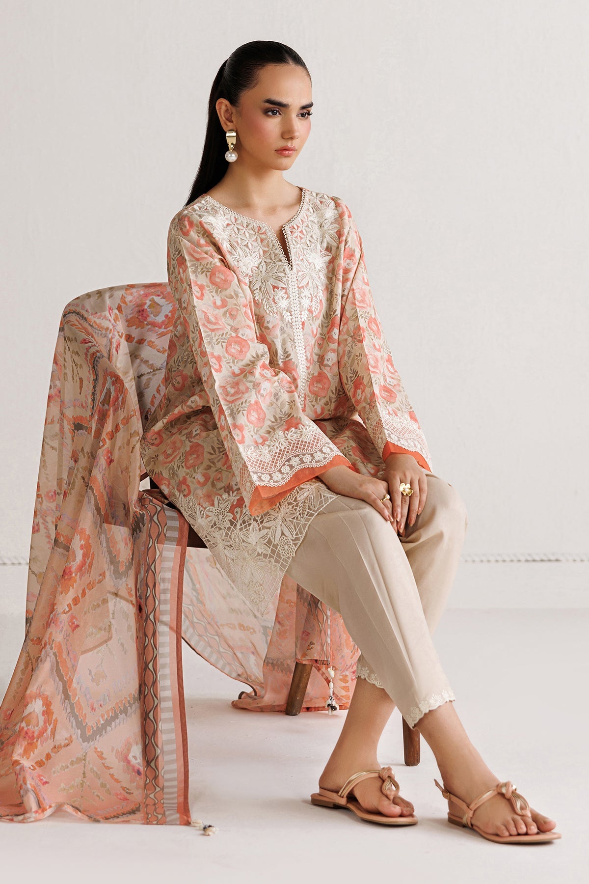 EMBROIDERED LAWN SF-4495