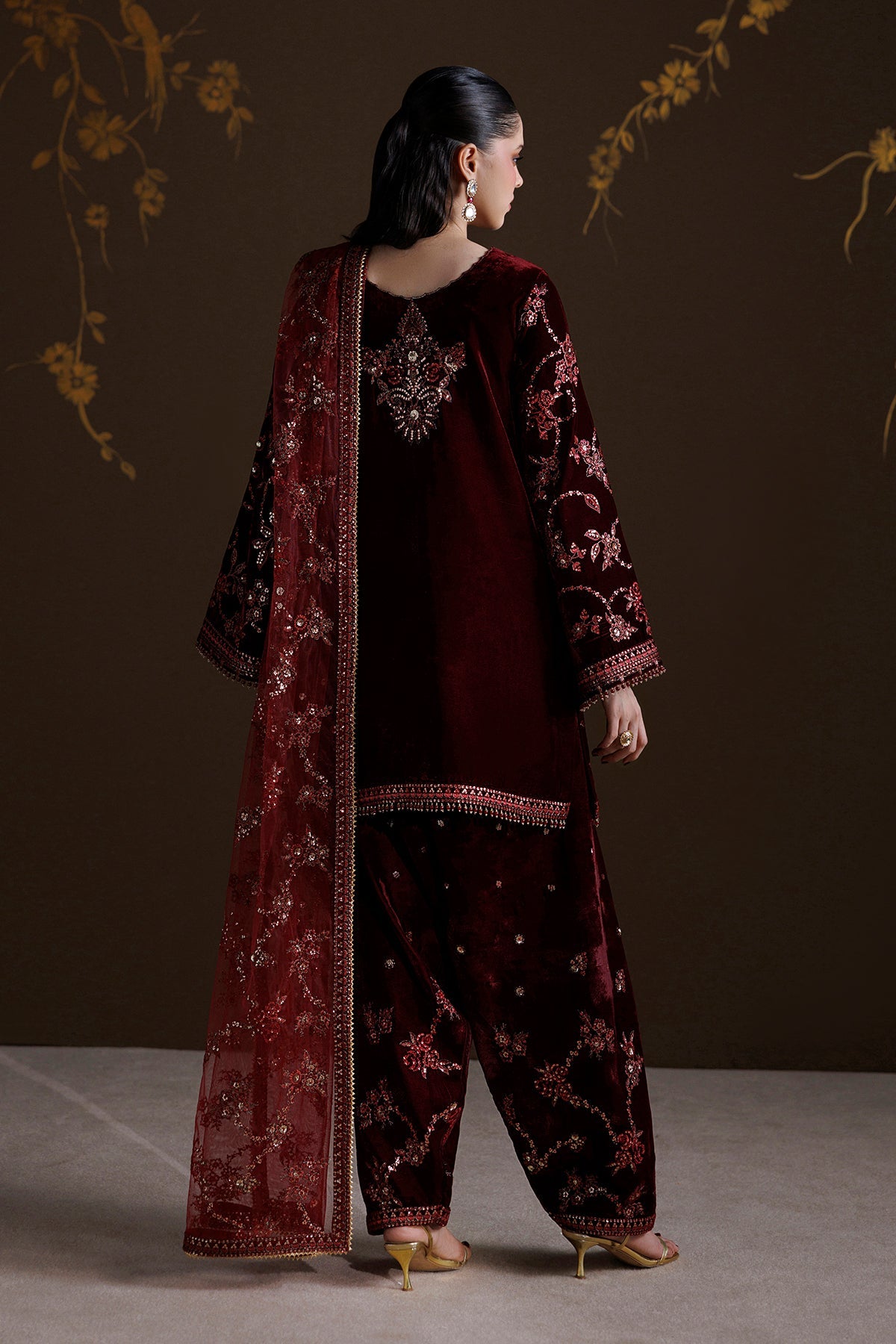 EMBROIDERED VELVET SF-4550