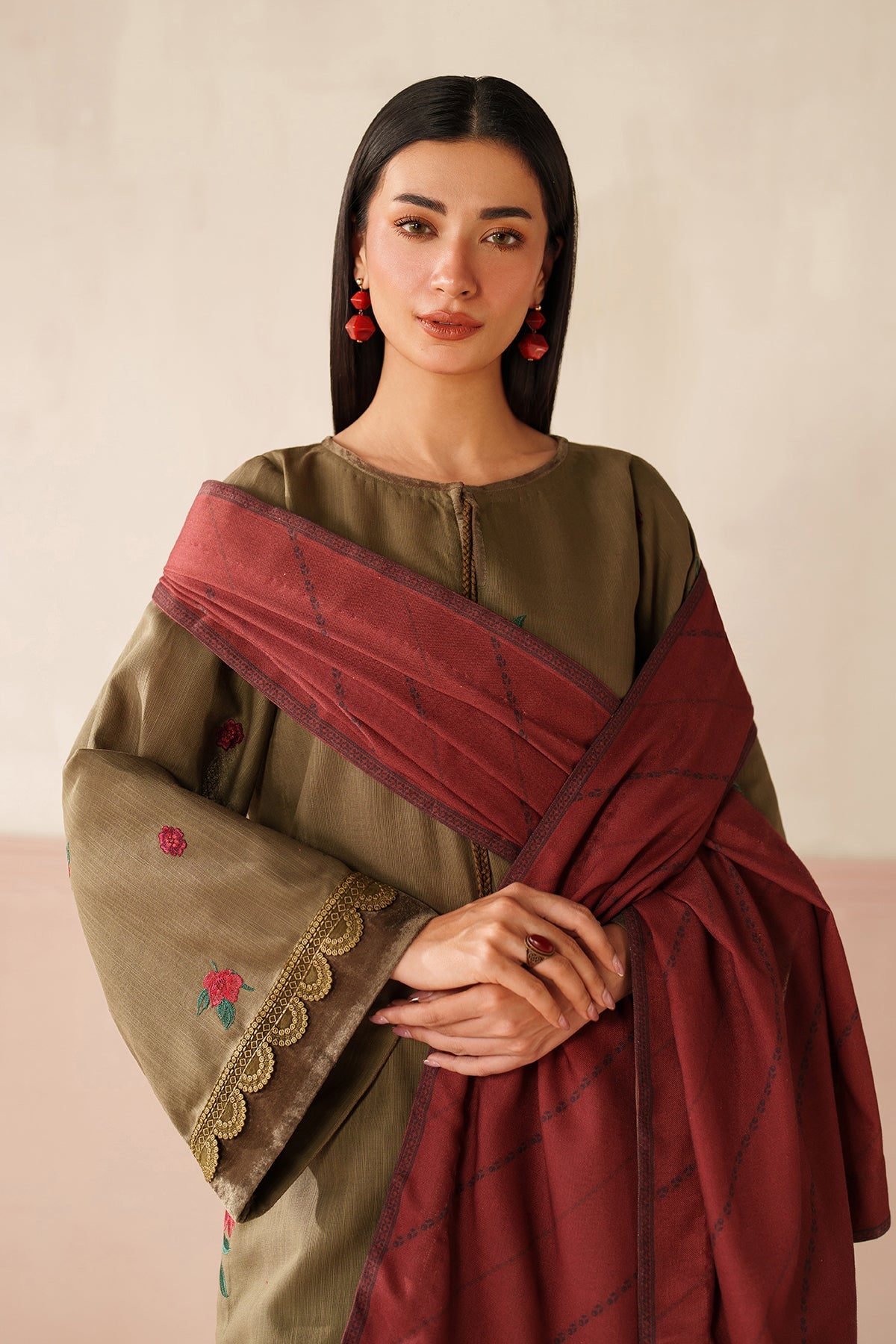 EMBROIDERED KHADDAR PR-1236