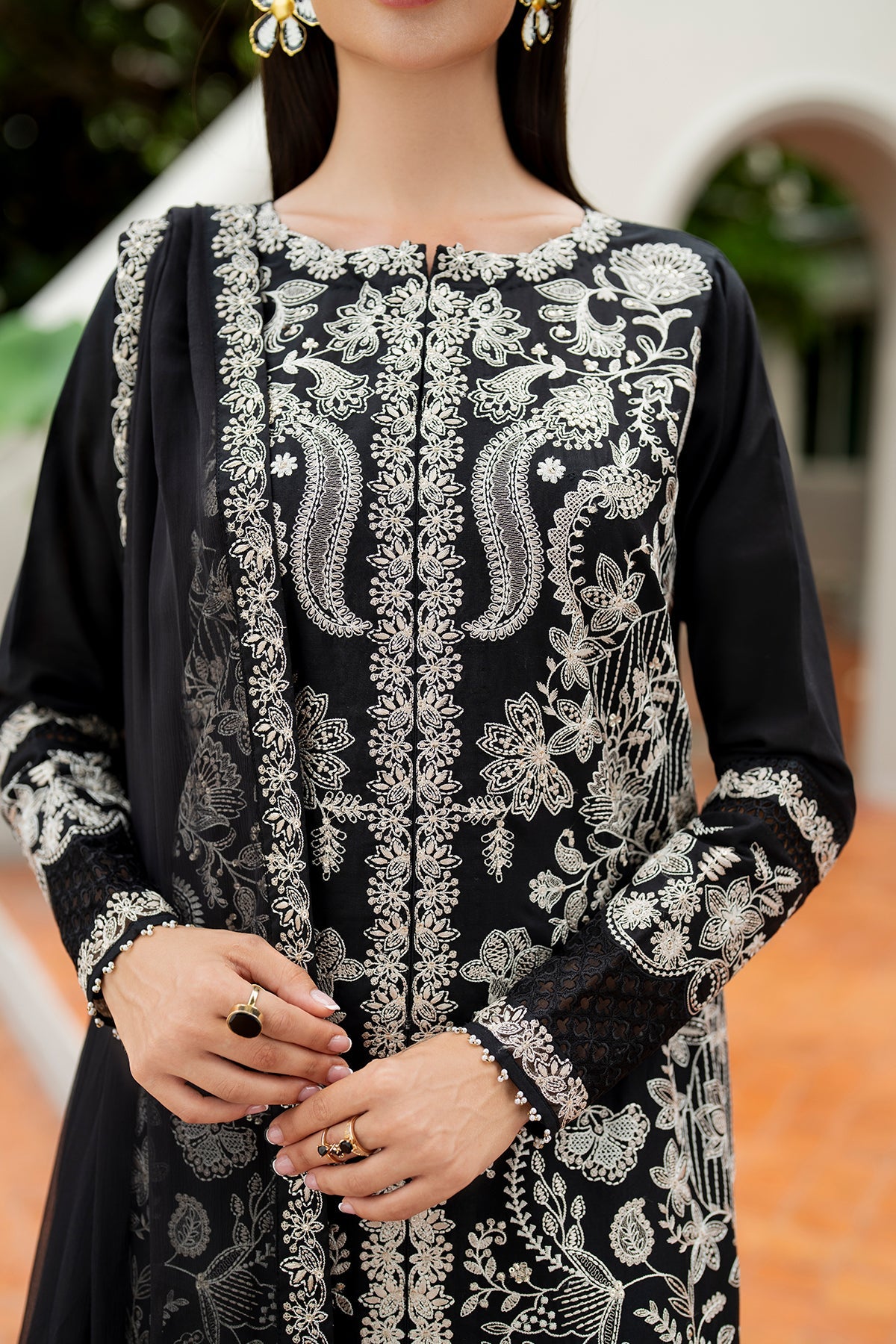 EMBROIDERED LAWN SF-4197