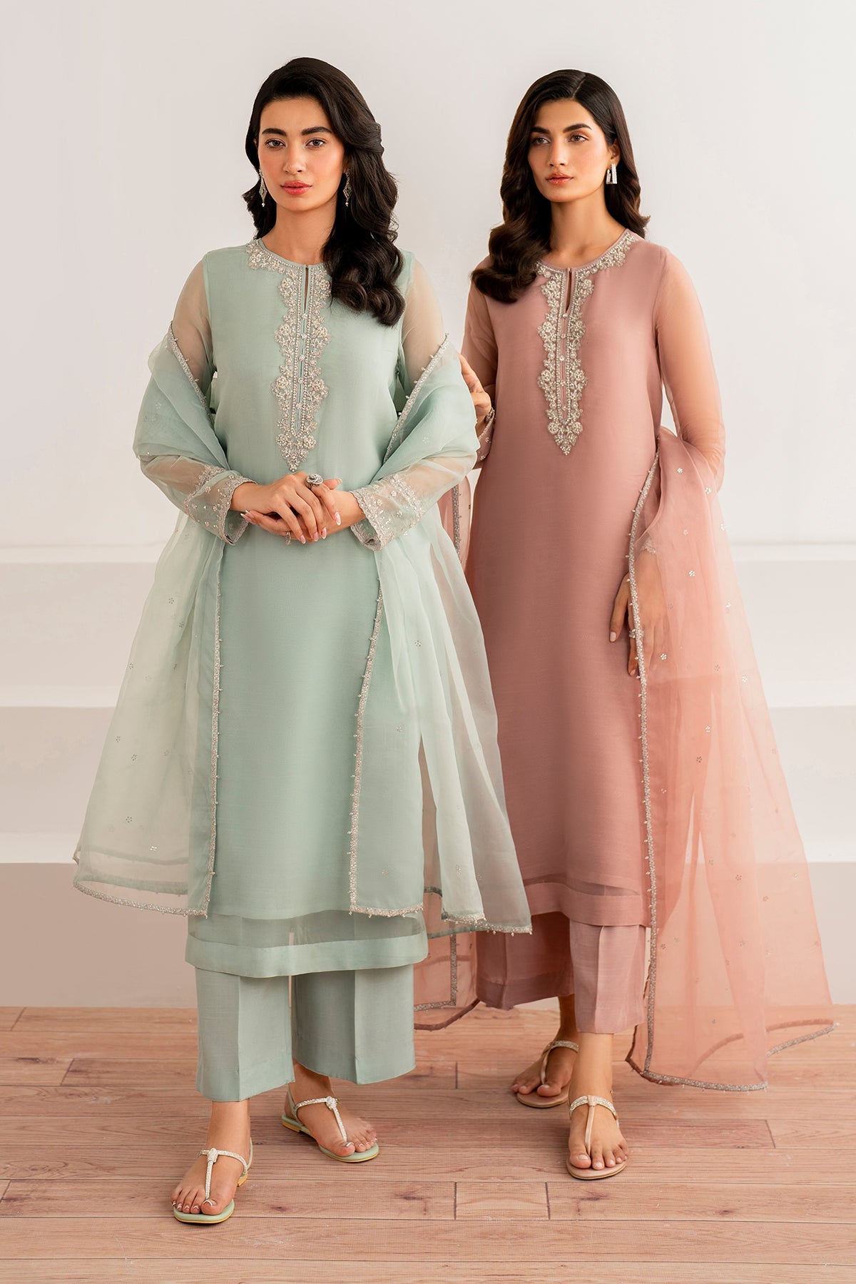 EMBROIDERED CHIFFON PR-995