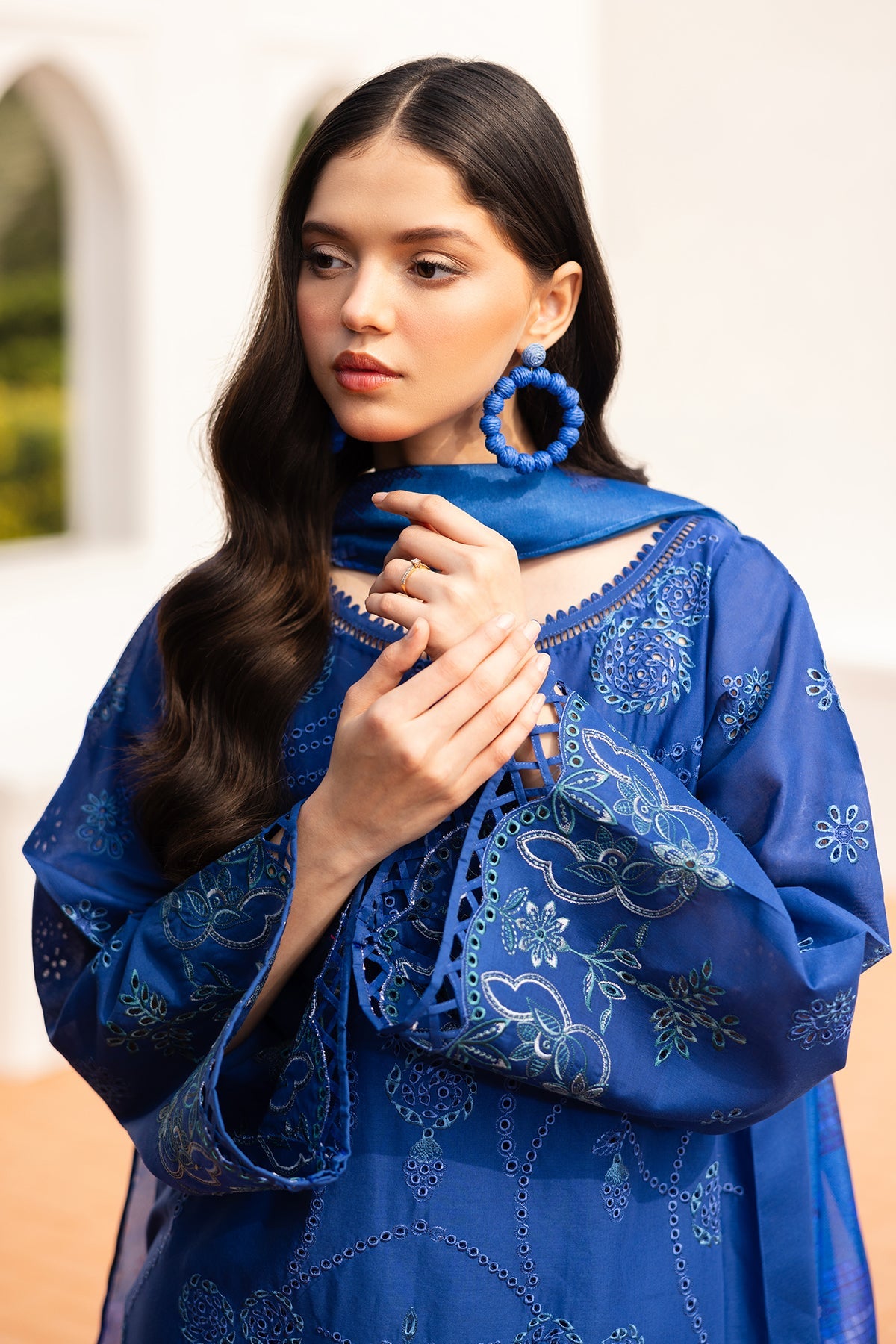 EMBROIDERED PRINTED LAWN SF-4152