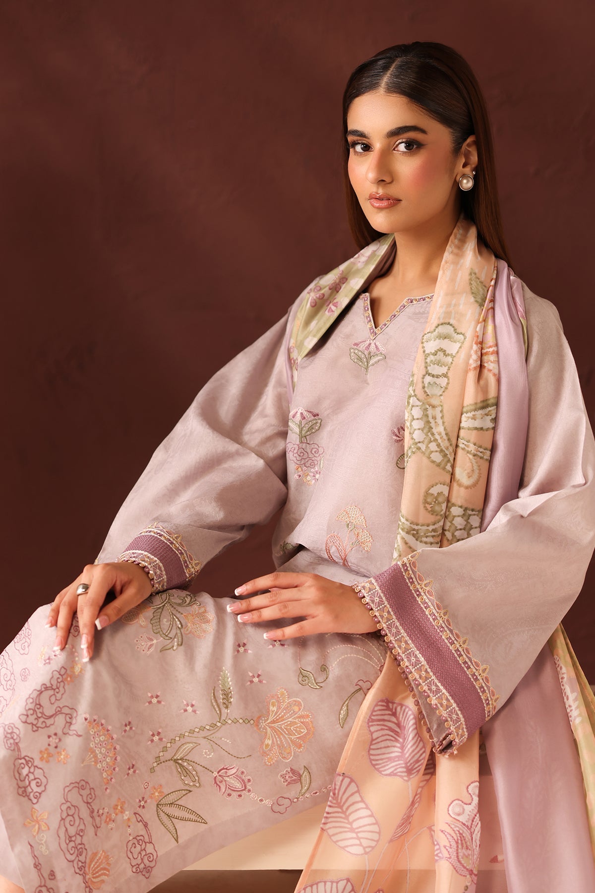 EMBROIDERED SELF JACQUARD SF-4484