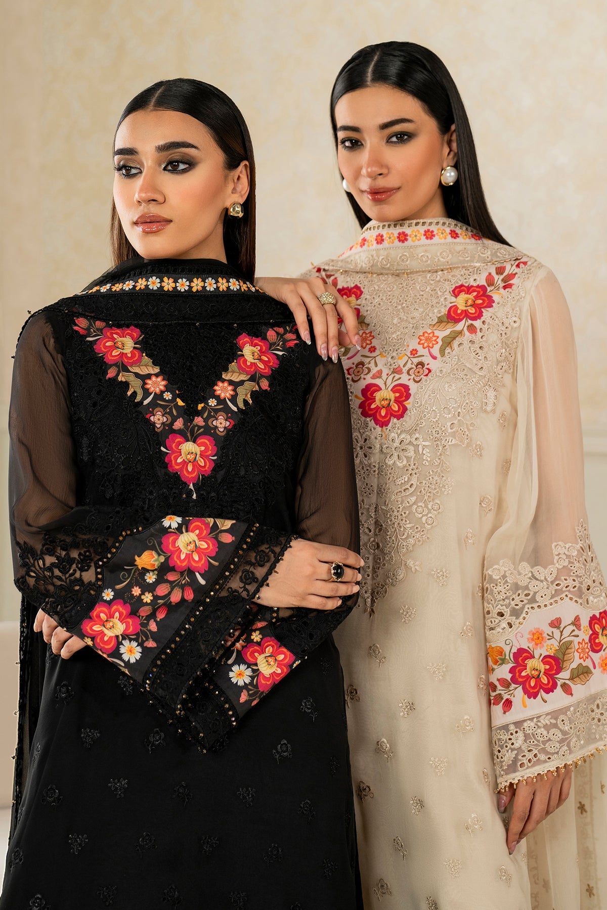 EMBROIDERED CHIFFON PR-1144