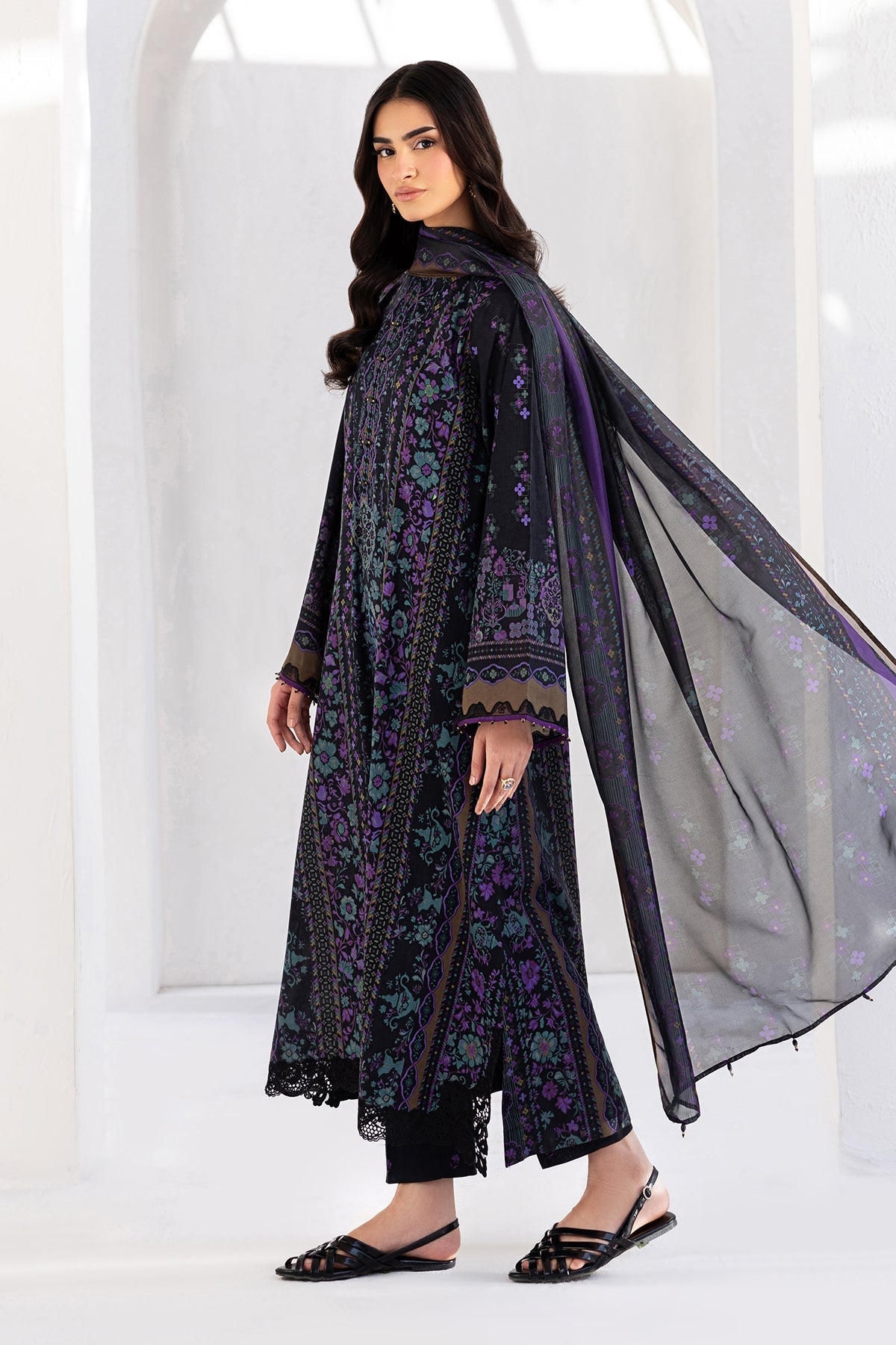 EMBROIDERED LAWN SF-4453