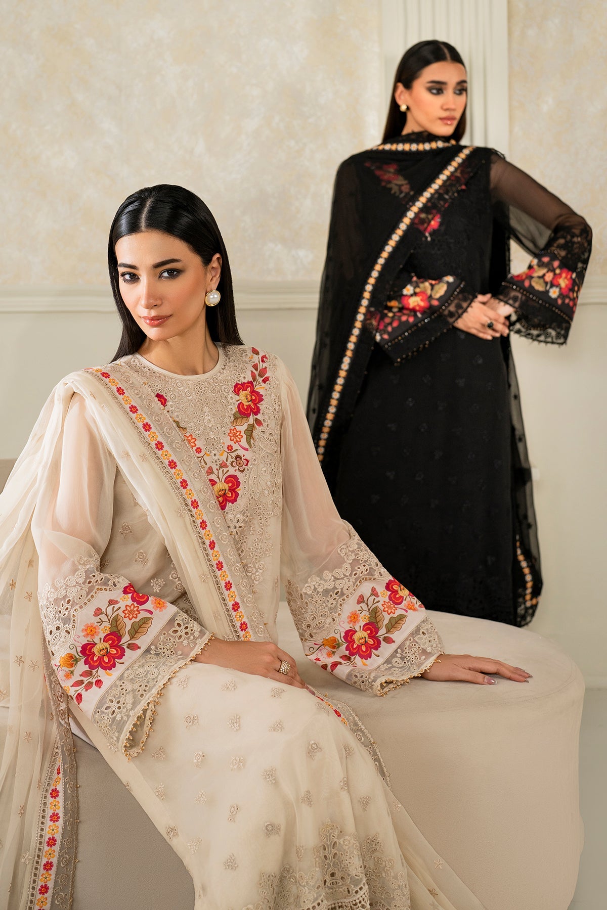 EMBROIDERED CHIFFON PR-1145