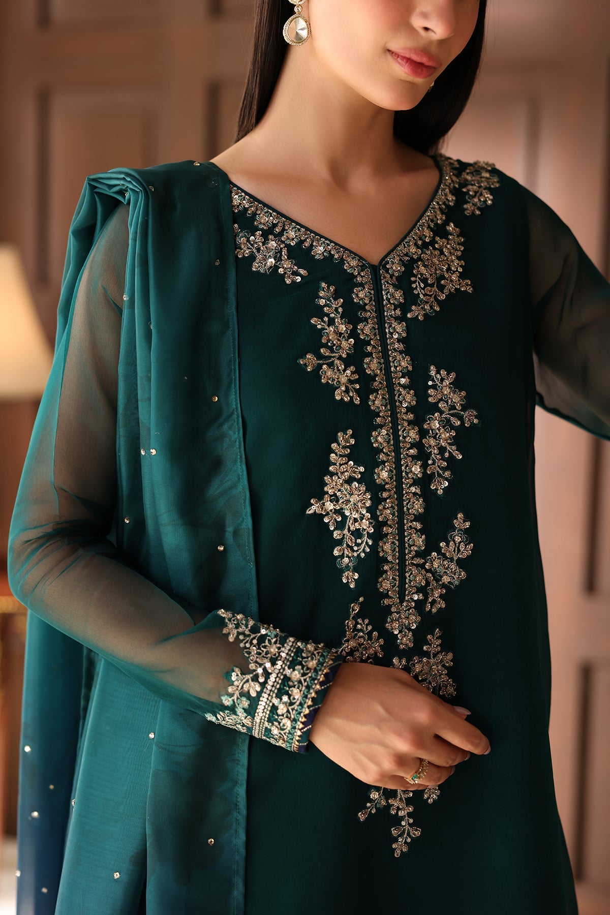 EMBROIDERED CHIFFON PR-1361