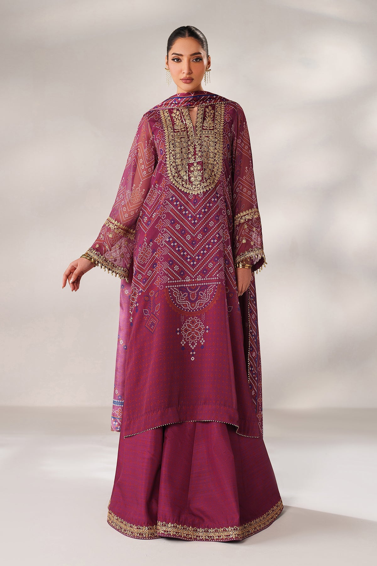 EMBROIDERED CHIFFON SF-4390