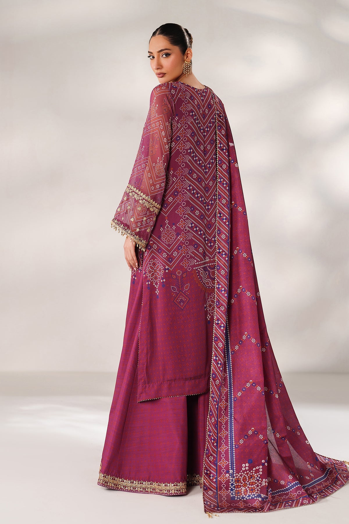 EMBROIDERED CHIFFON SF-4390