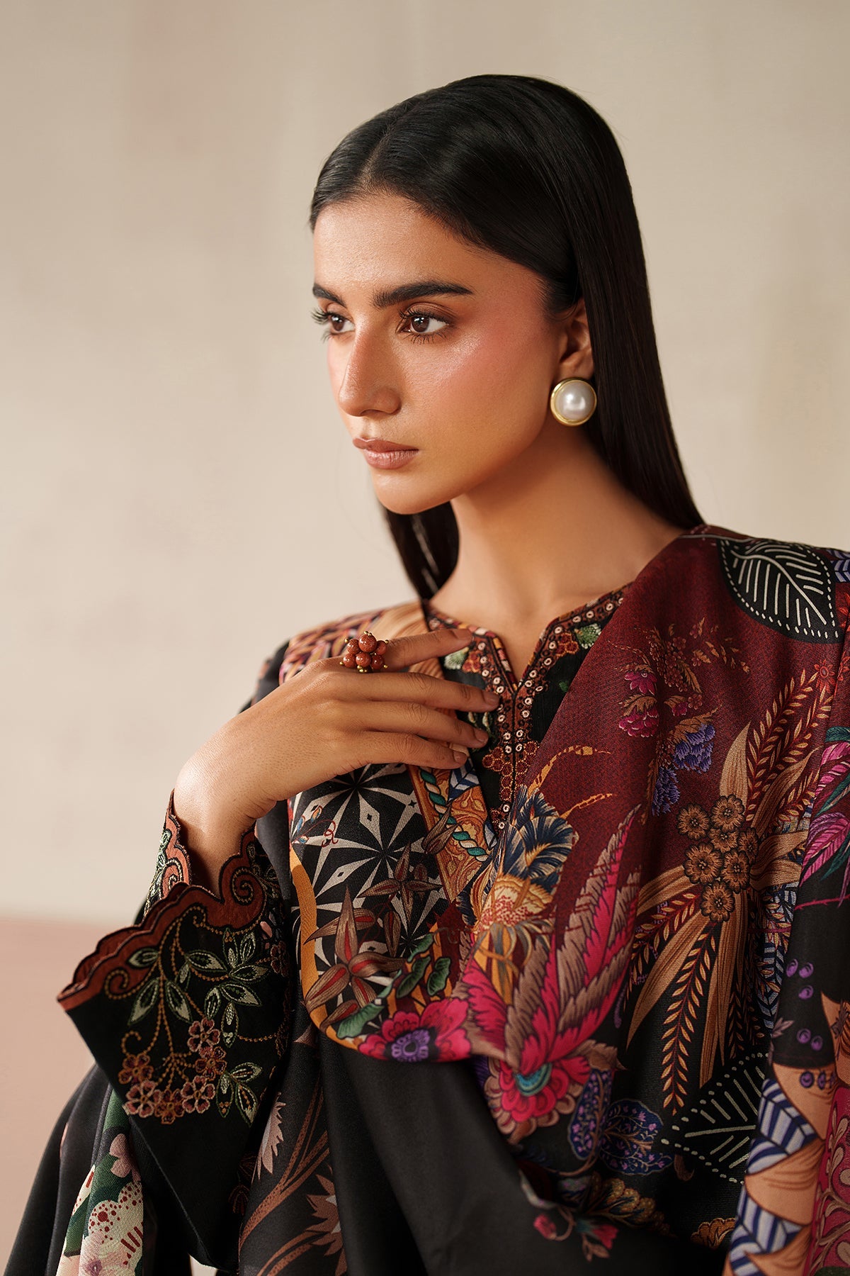 EMBROIDERED KHADDAR UF-4349