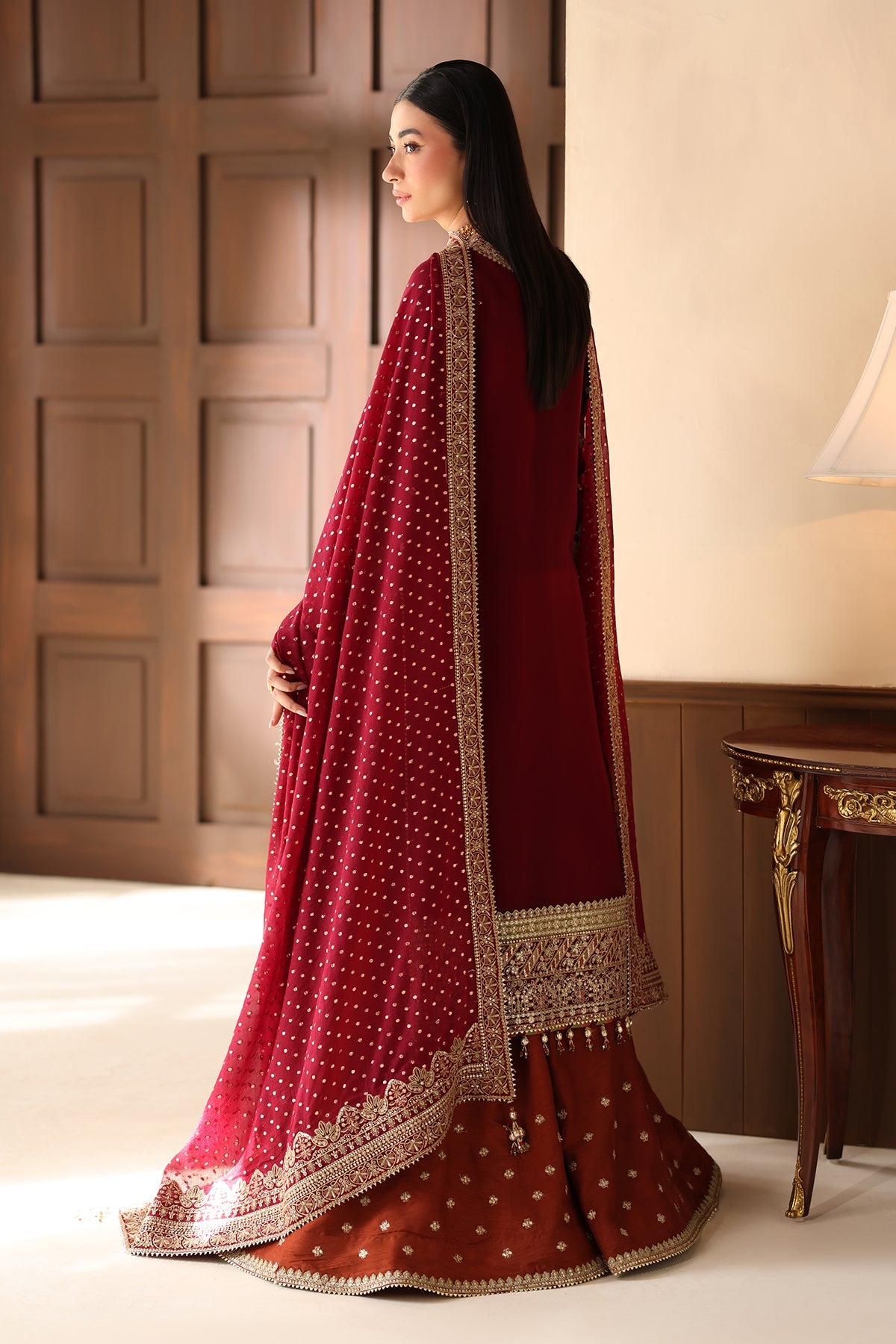 EMBROIDERED CHIFFON UF-4486