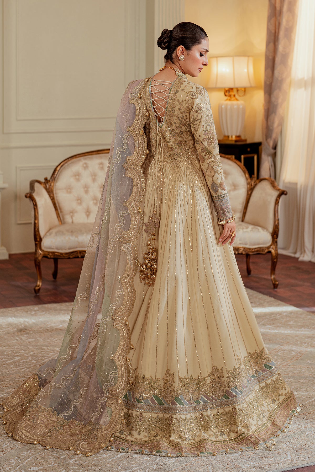 EMBROIDERED NET CH13-06 UNSTITCHED