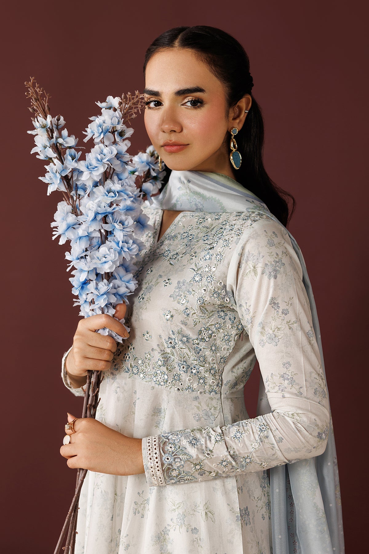 EMBROIDERED PRINTED LAWN PR-1259