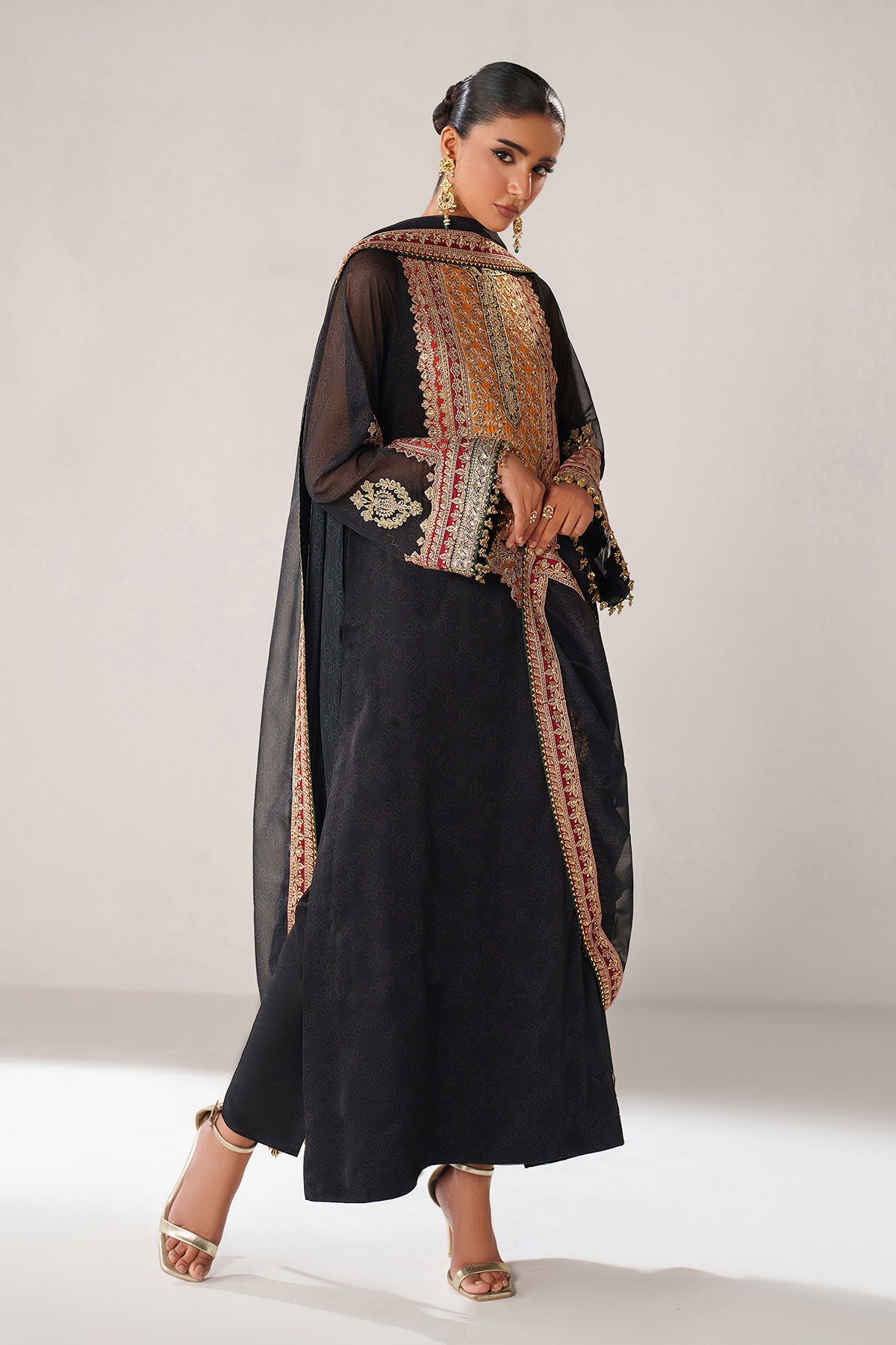 EMBROIDERED CHIFFON PR-1246