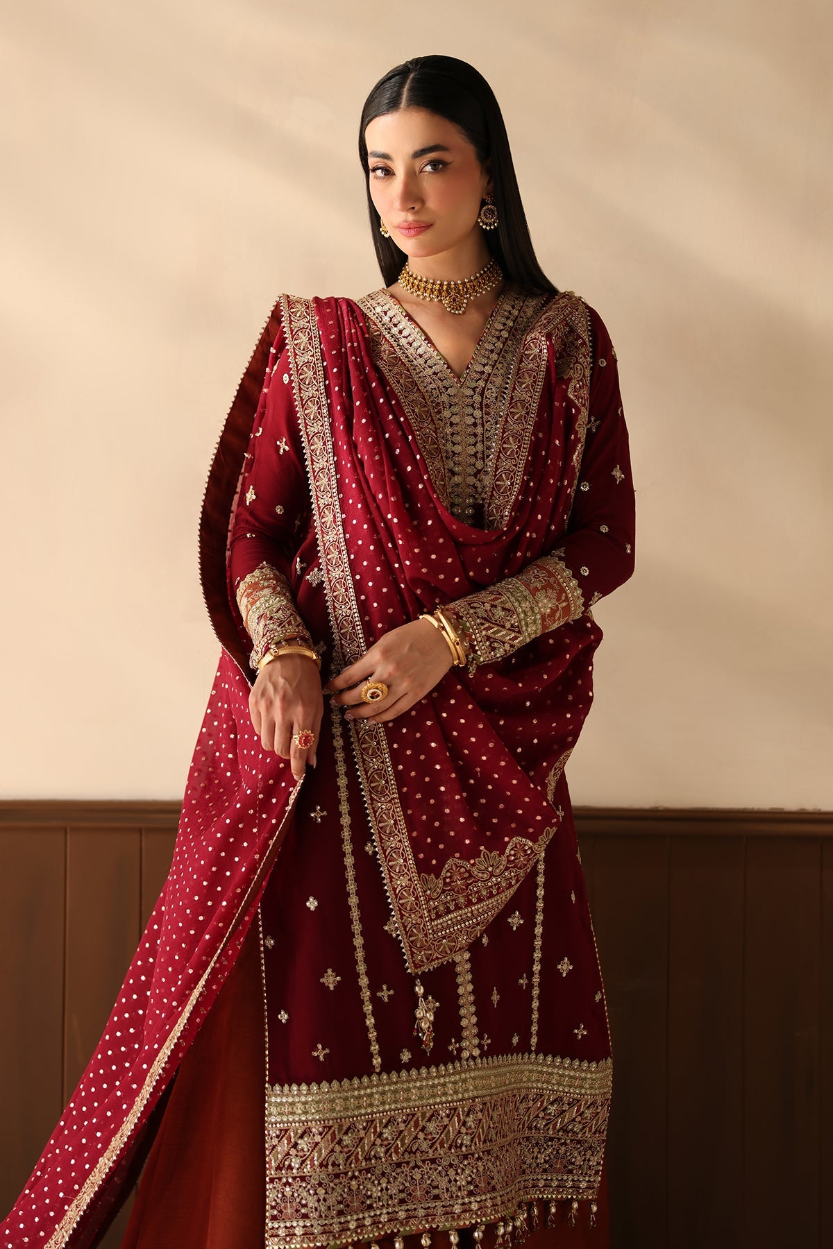 EMBROIDERED CHIFFON UF-4486