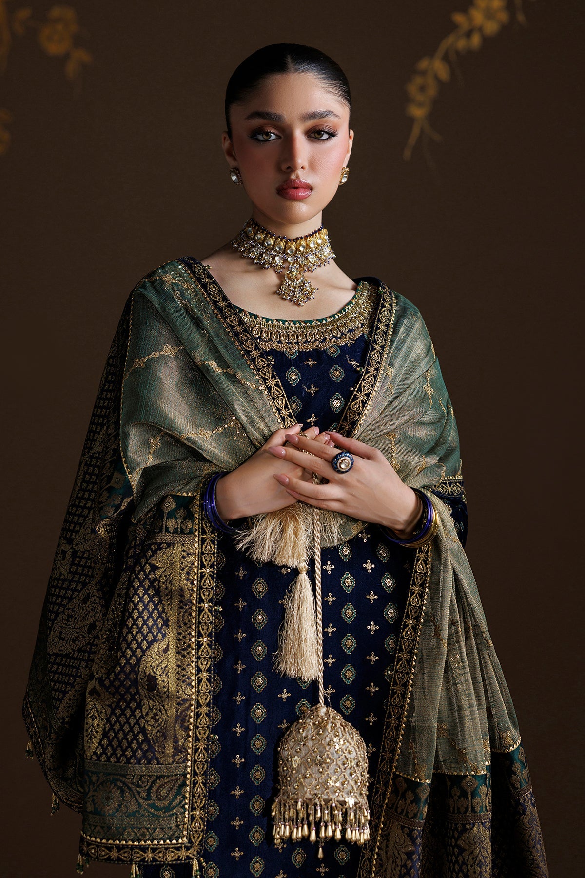 EMBROIDERED VELVET SF-4551