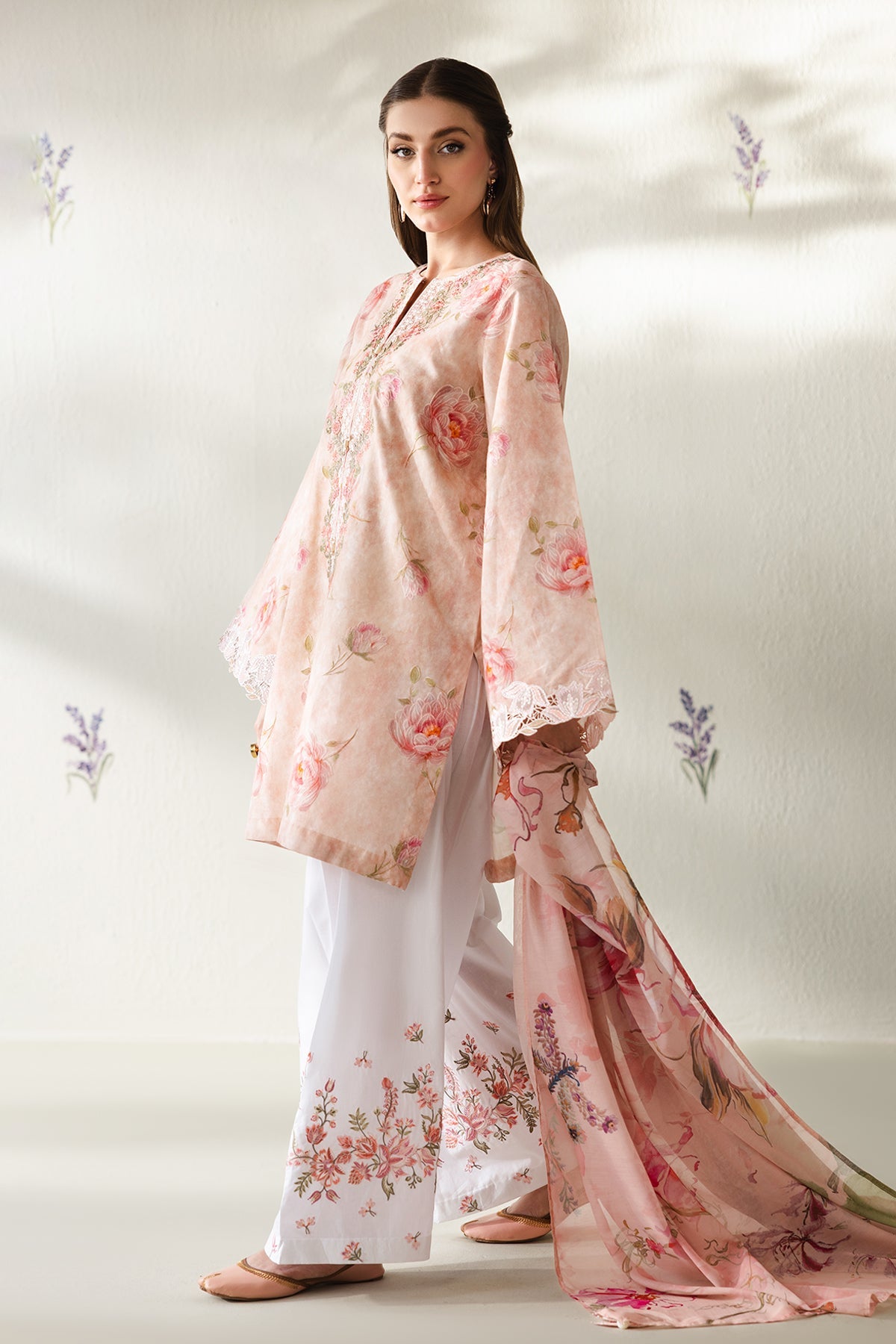 EMBROIDERED LAWN UF-4427