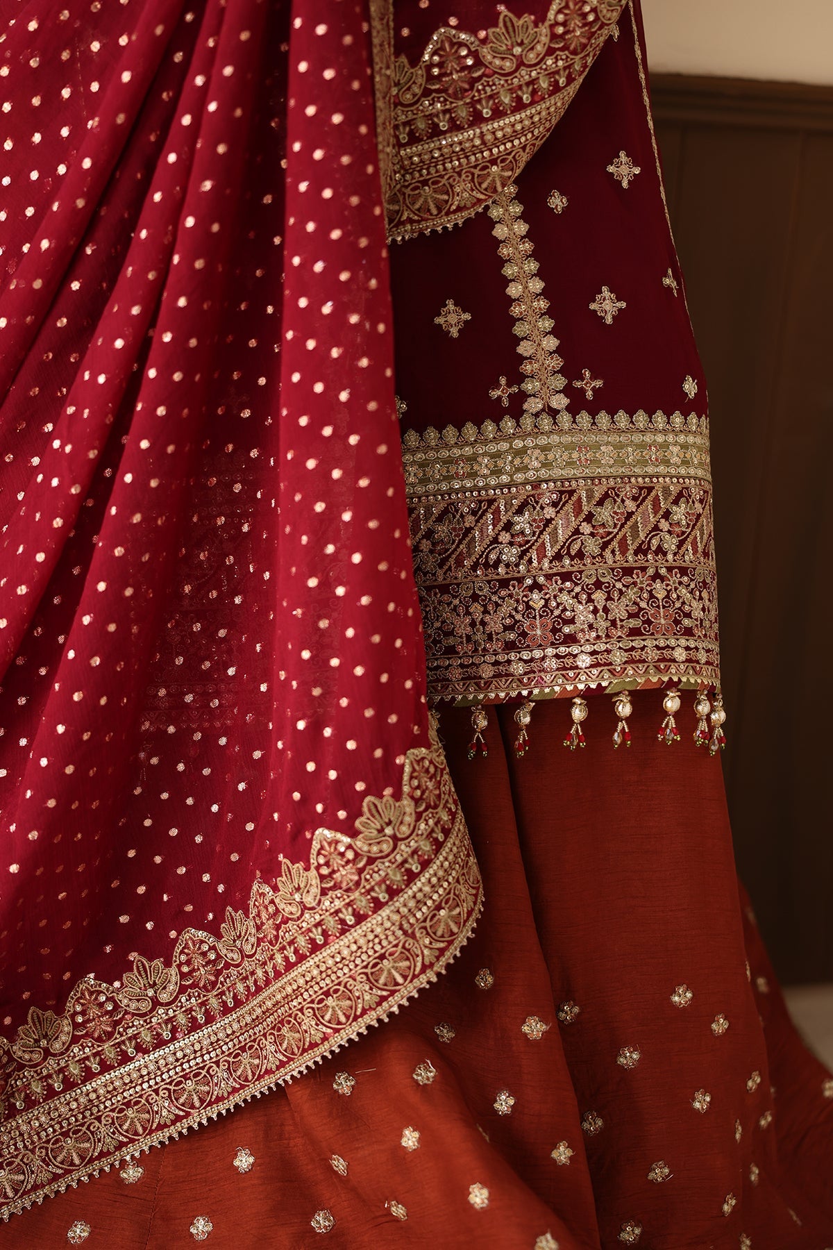 EMBROIDERED CHIFFON UF-4486