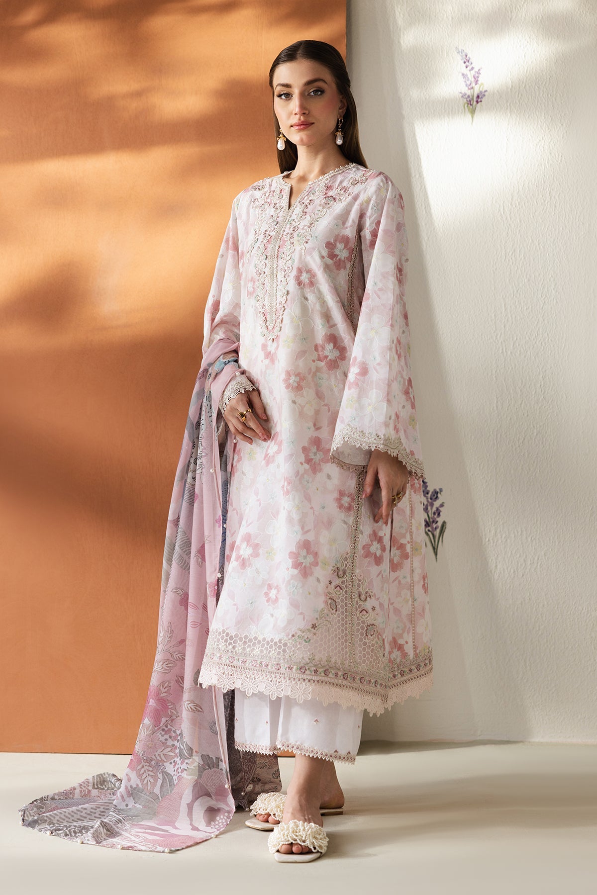 EMBROIDERED LAWN SF-4428