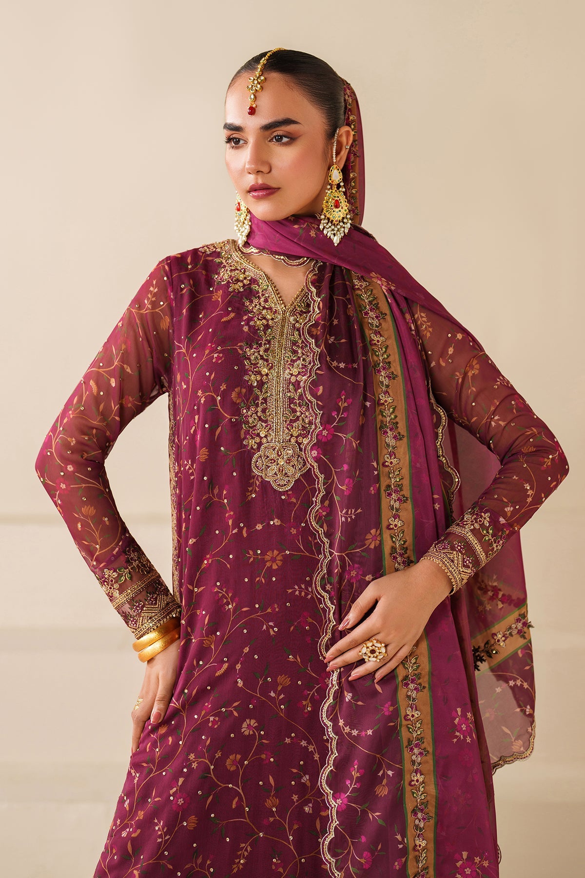 EMBROIDERED CHIFFON SF-4277