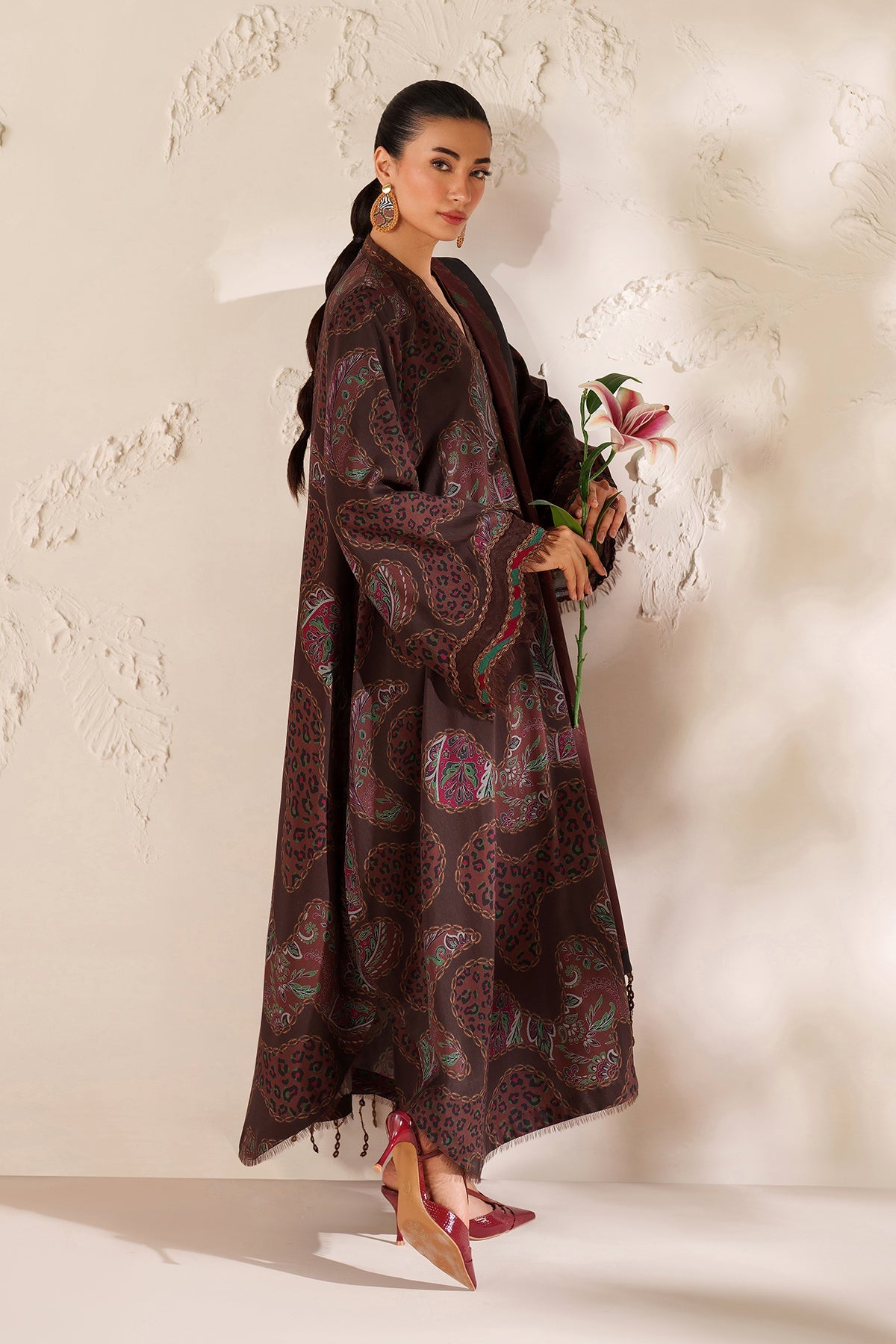 EMBROIDERED VISCOSE SILK UF-4288