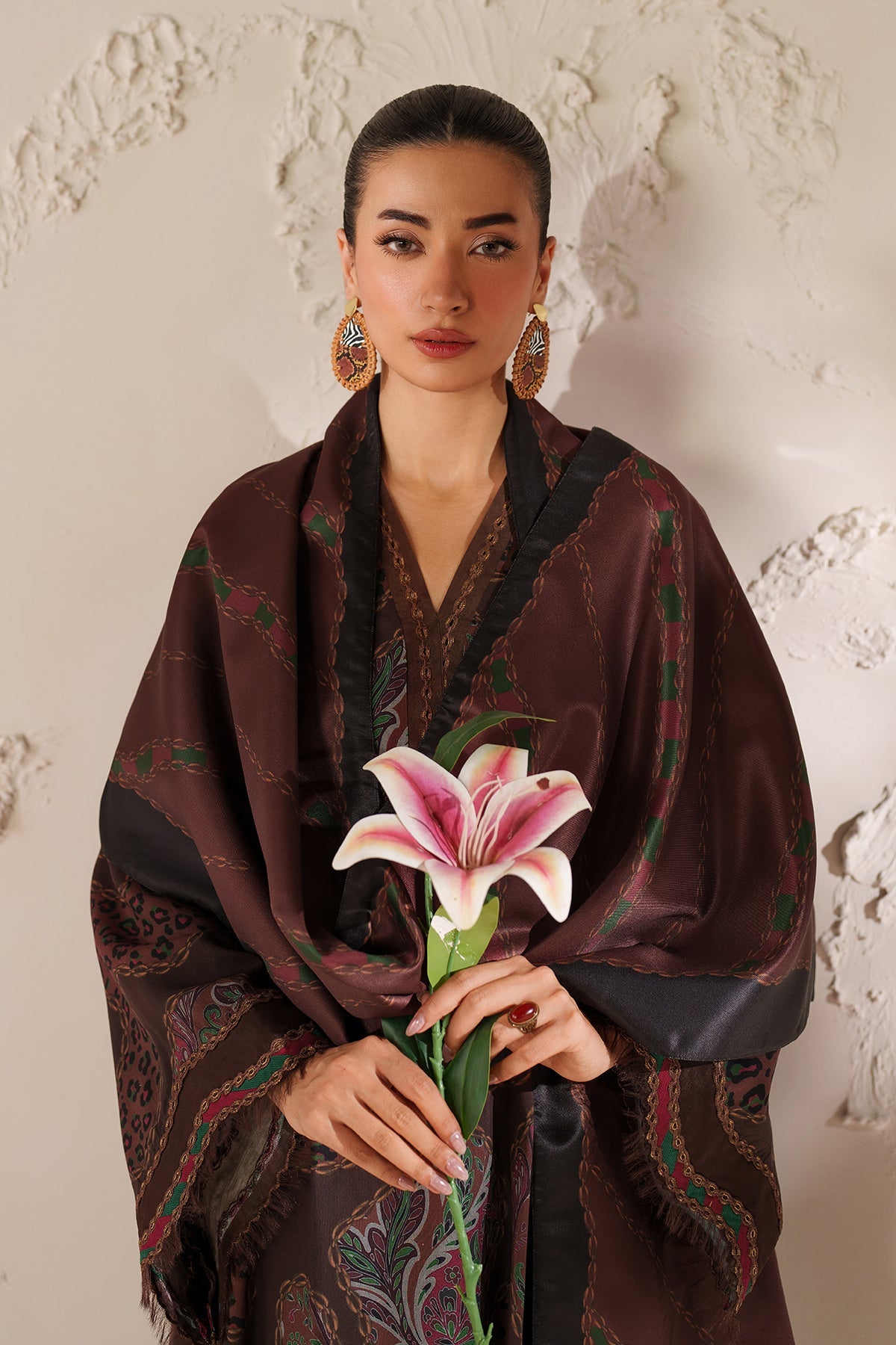 EMBROIDERED VISCOSE SILK UF-4288