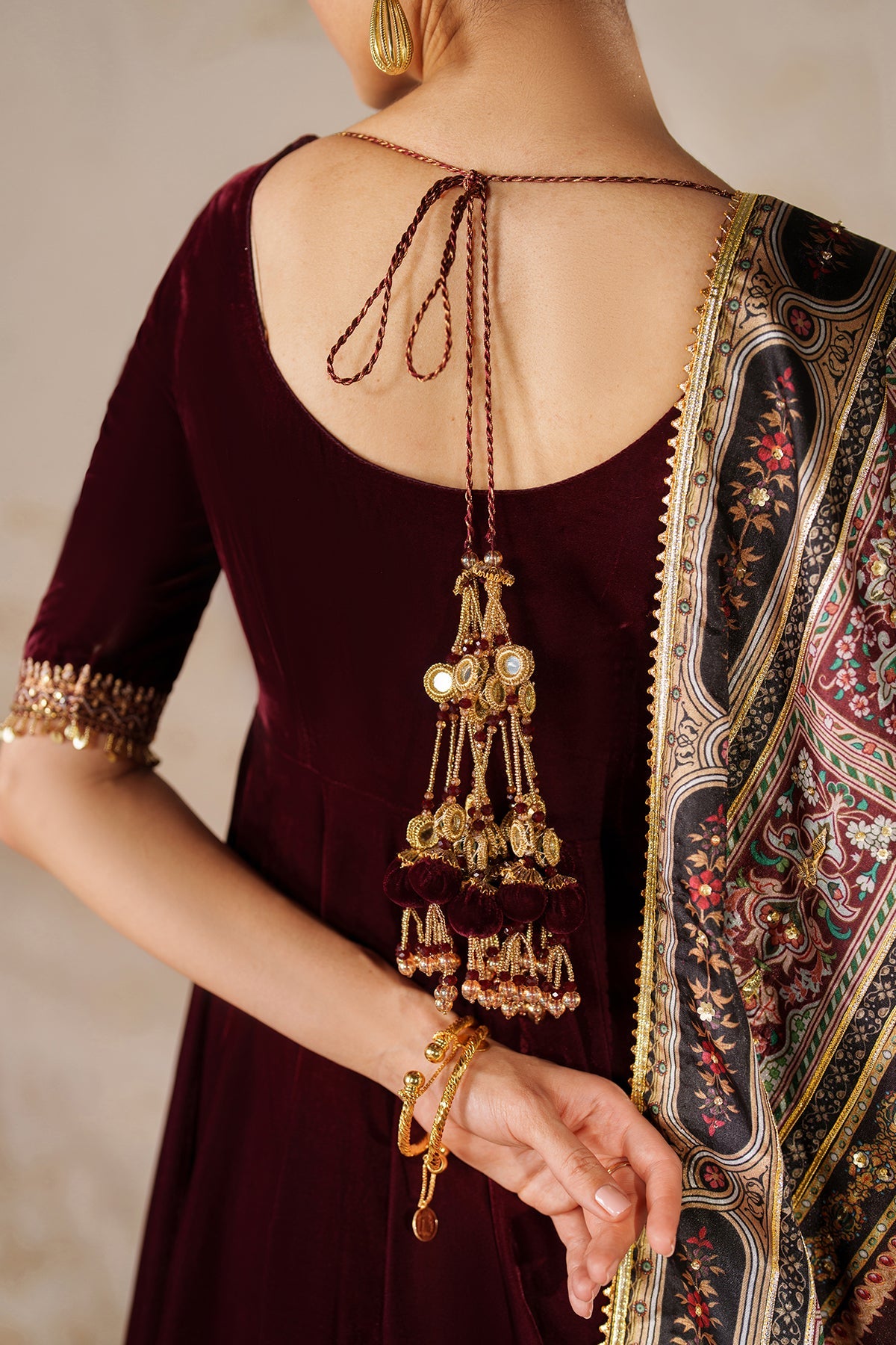 EMBROIDERED VELVET PR-1207