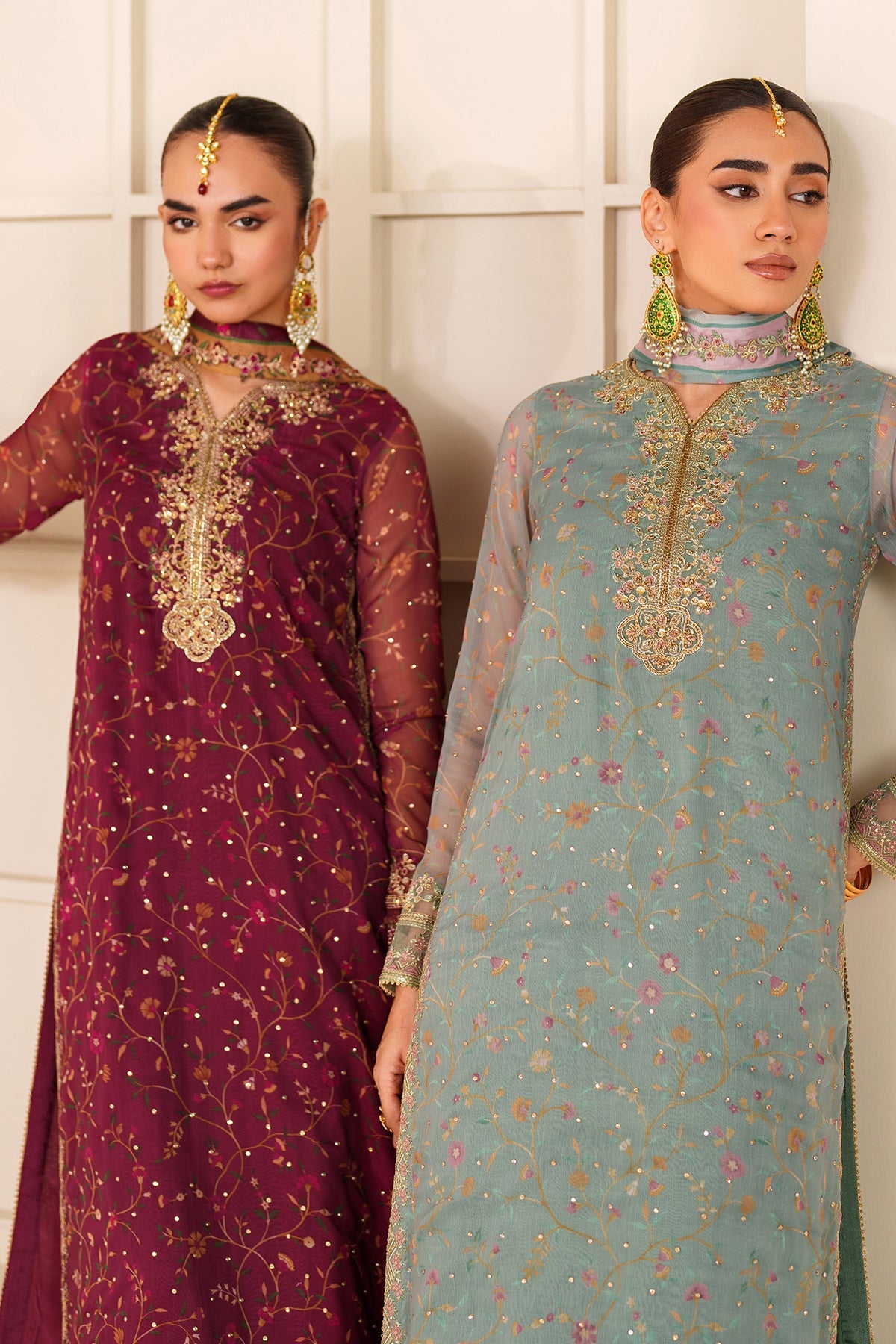 EMBROIDERED CHIFFON SF-4278