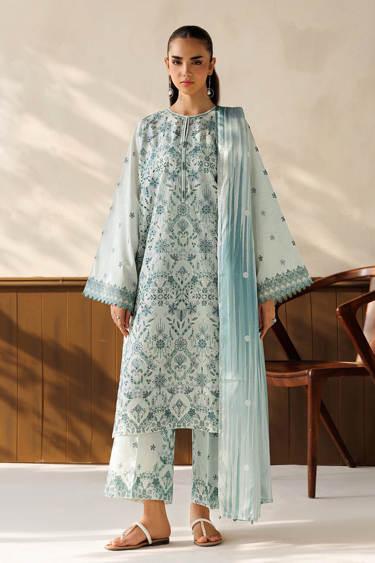 EMBROIDERED LAWN SF-4503