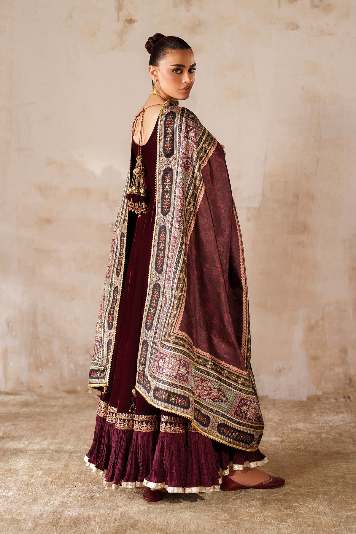 EMBROIDERED VELVET PR-1207