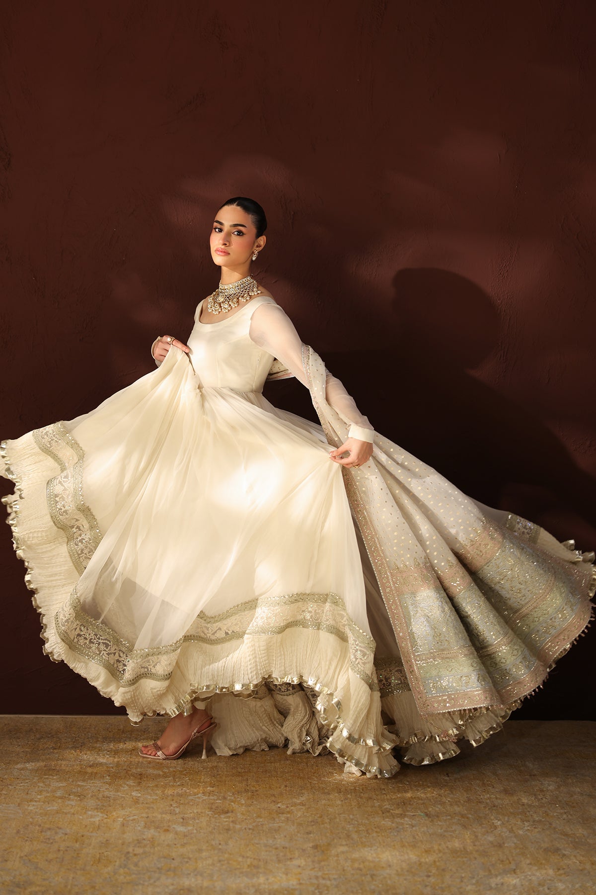 EMBROIDERED CHIFFON PR-1362