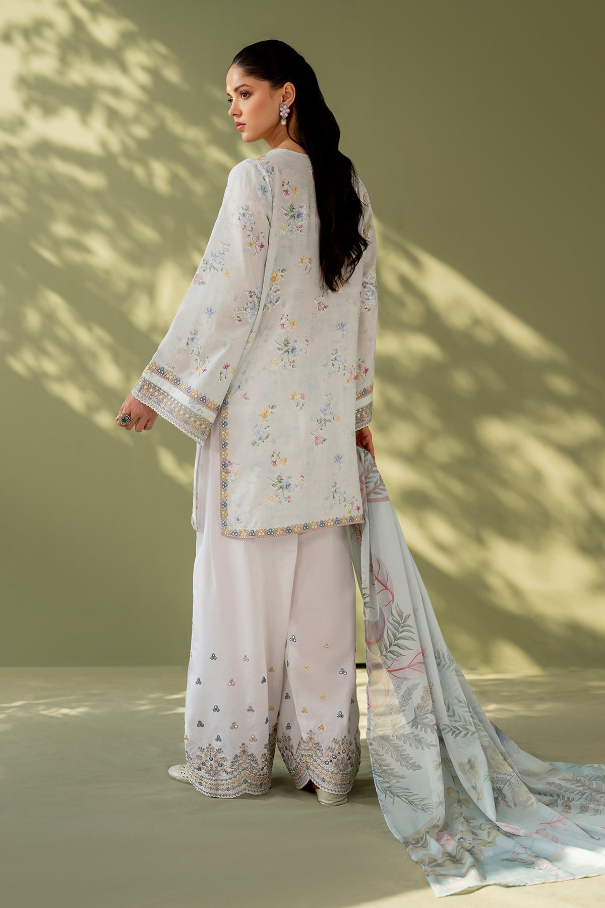 EMBROIDERED PRINTED LAWN SF-4170