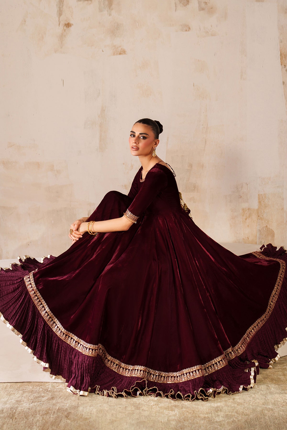 EMBROIDERED VELVET PR-1207