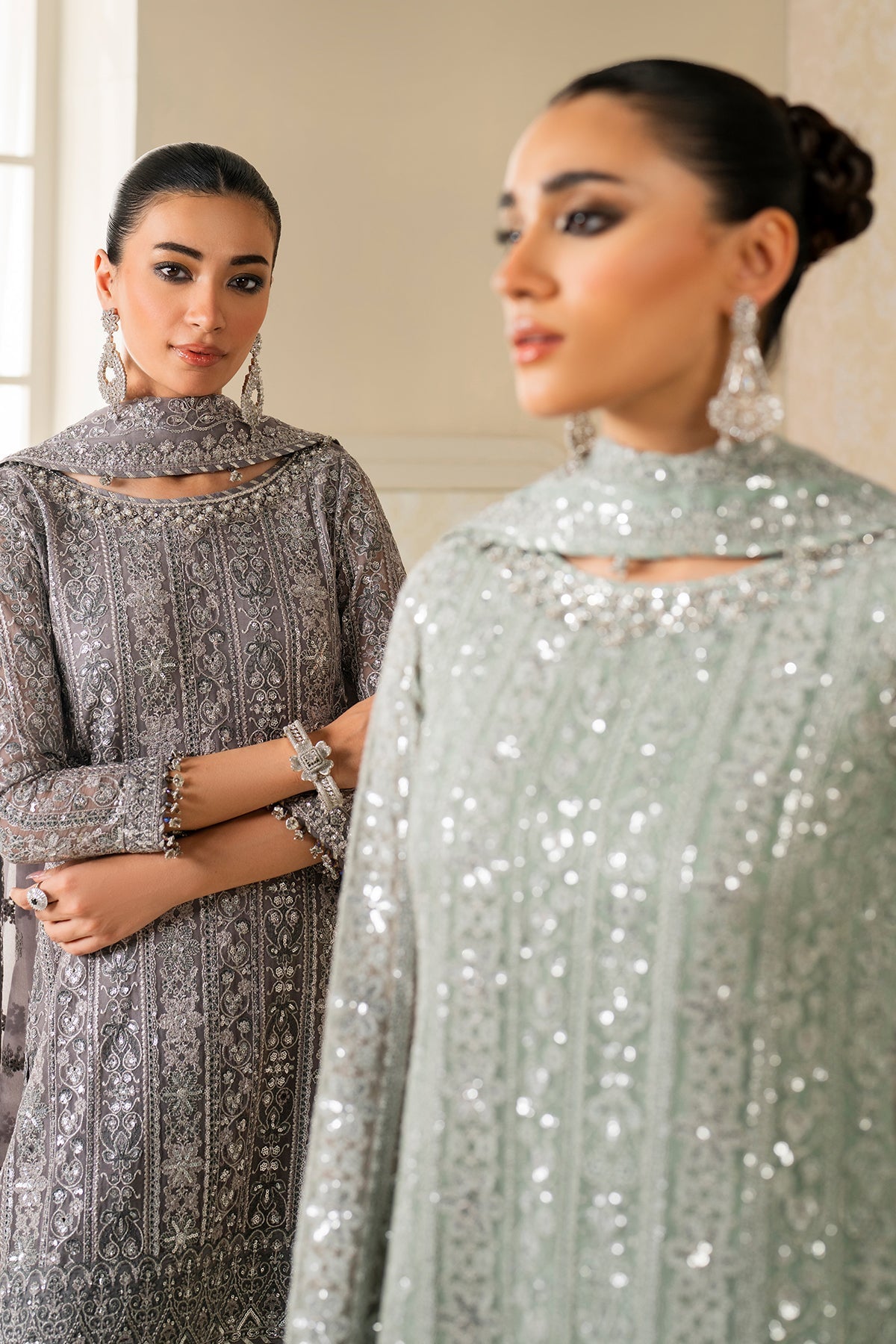 EMBROIDERED CHIFFON SF-4160
