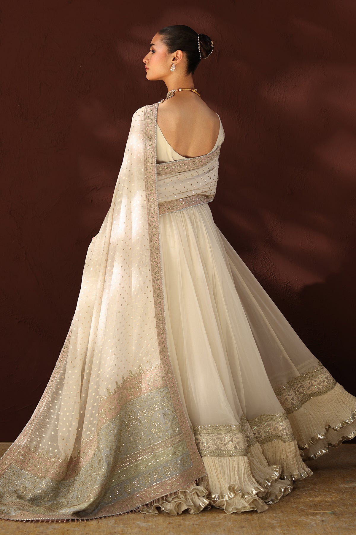 EMBROIDERED CHIFFON PR-1362