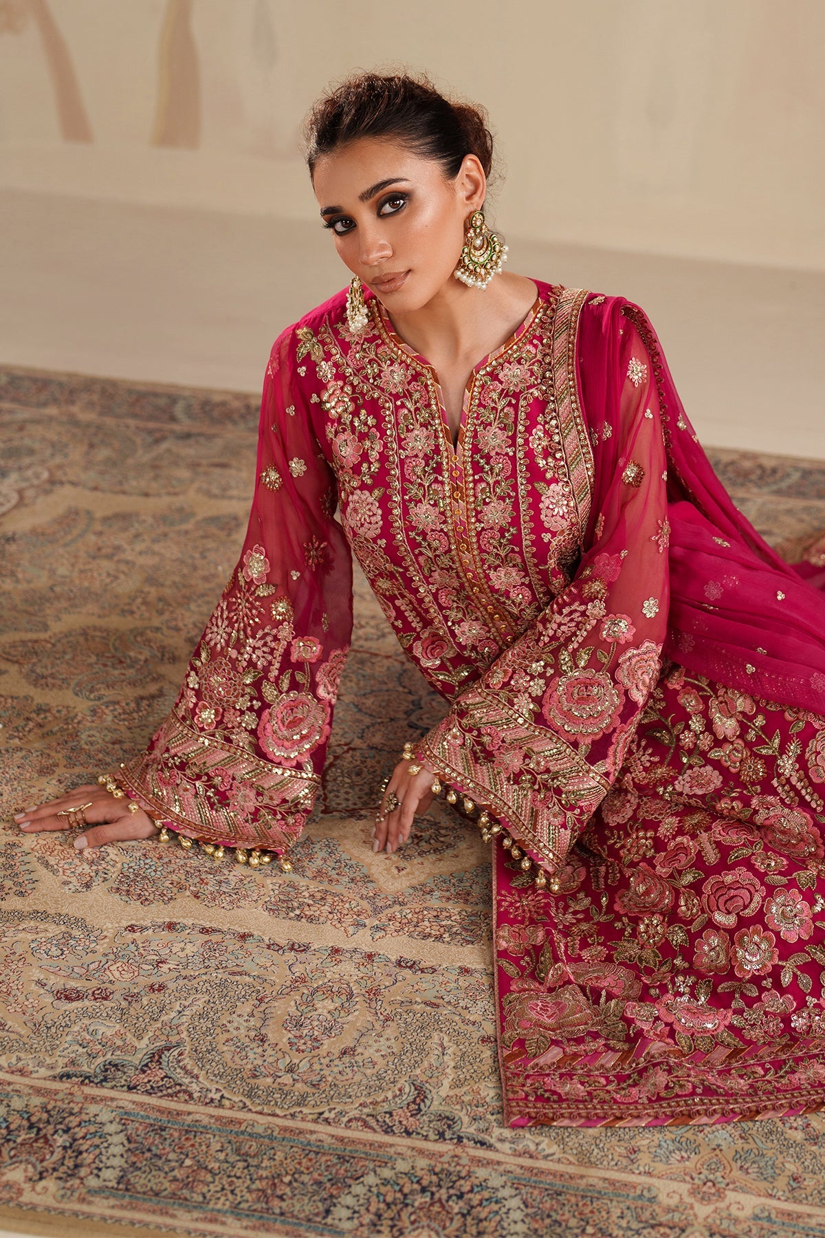 EMBROIDERED CHIFFON SF-4363