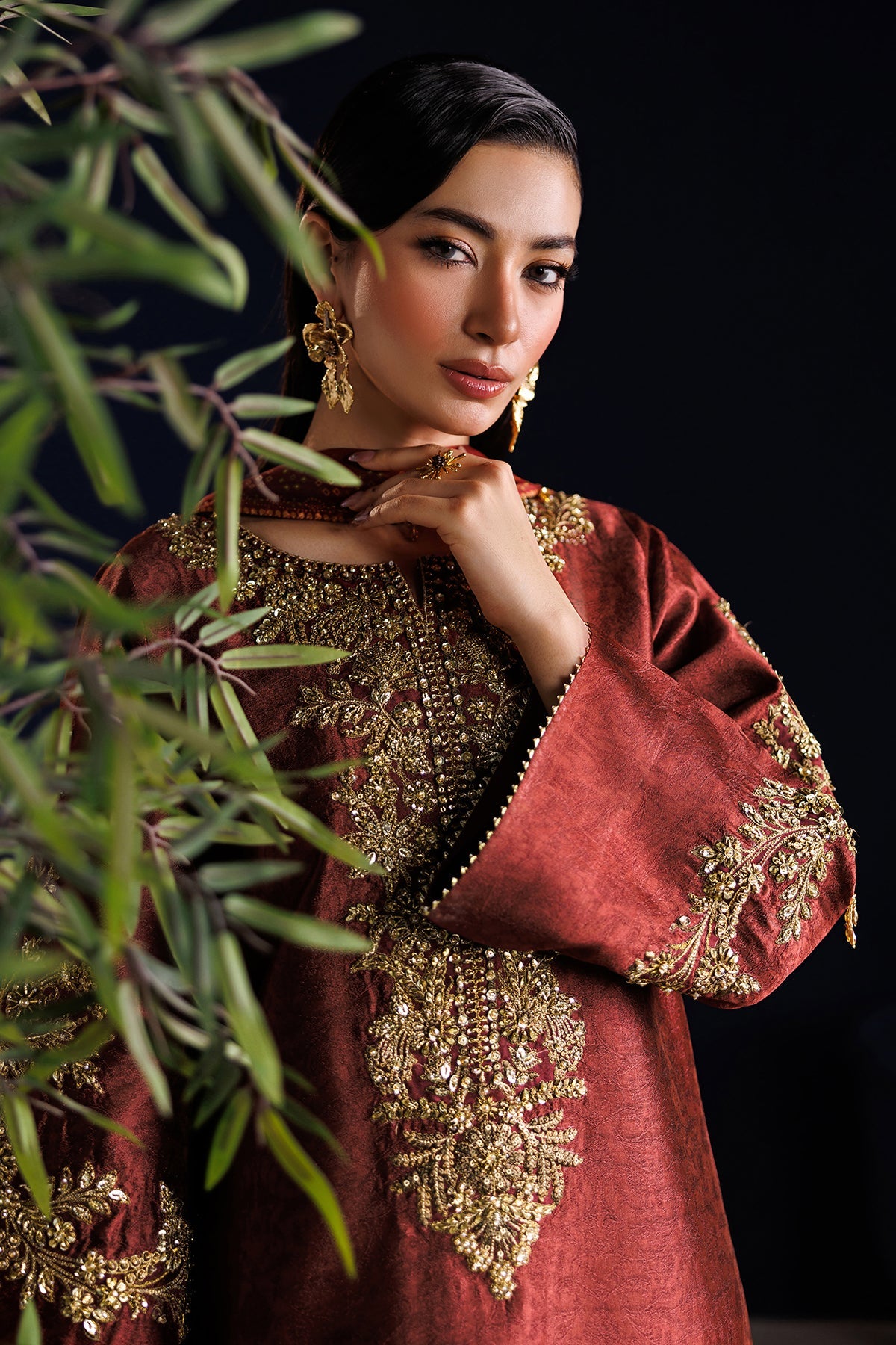 EMBROIDERED SHEESHA SILK PR-1313