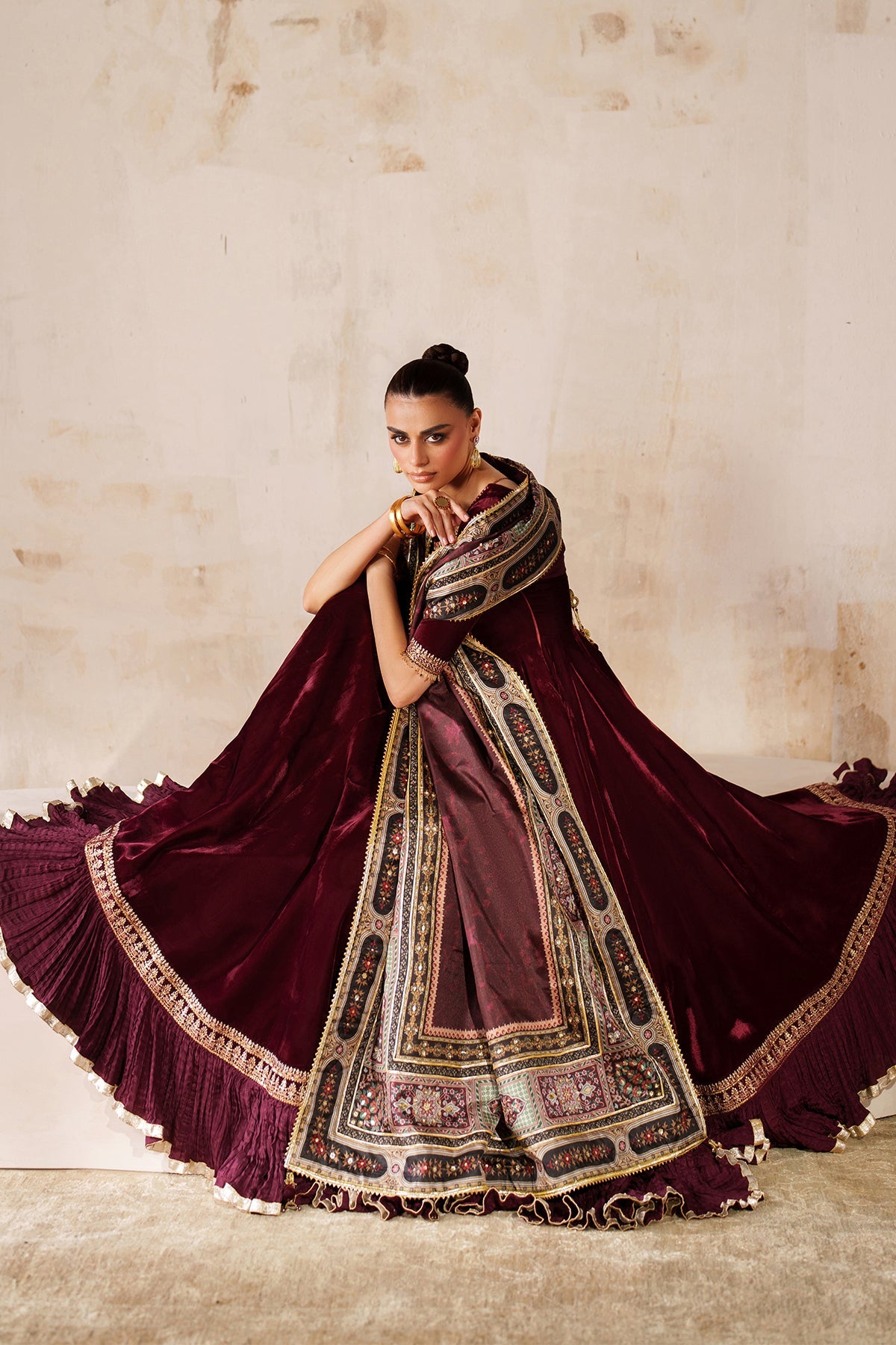 EMBROIDERED VELVET PR-1207