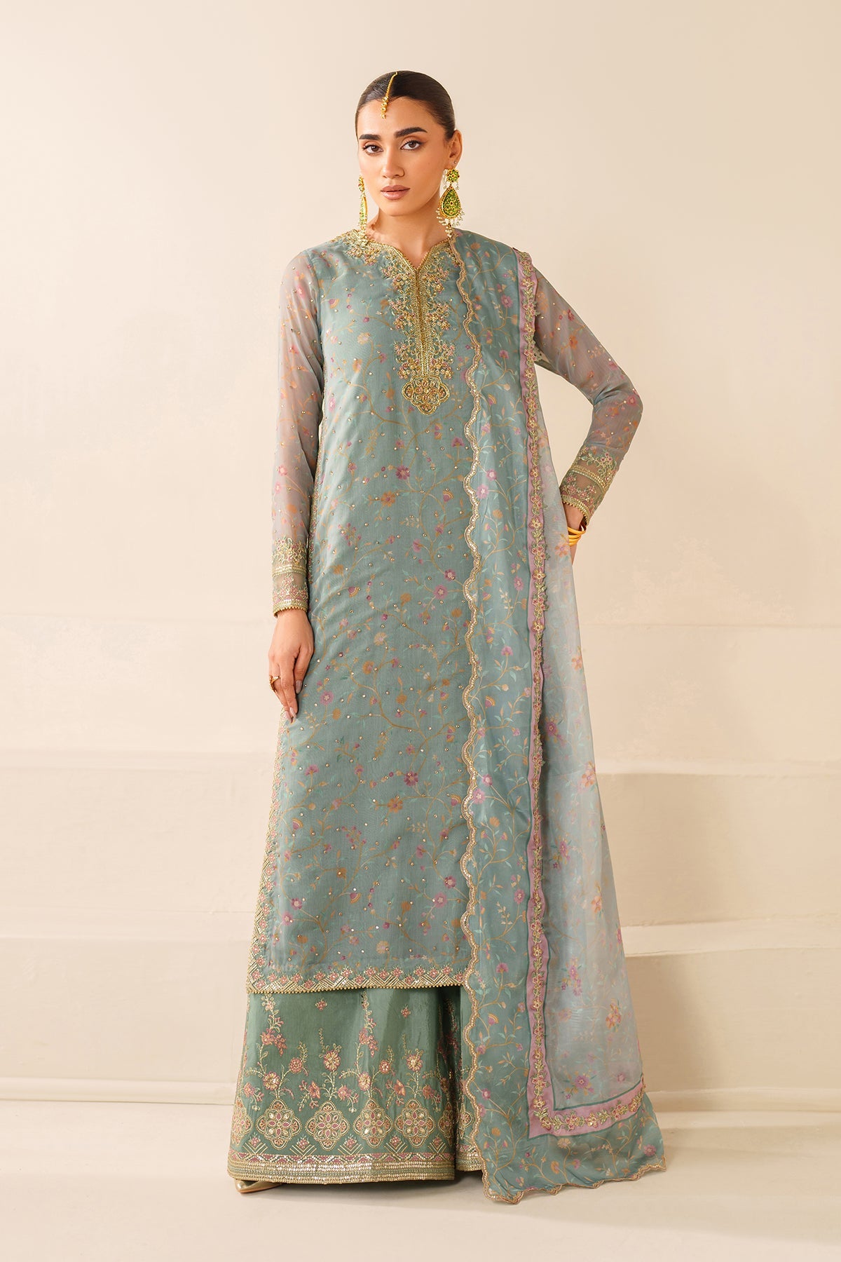EMBROIDERED CHIFFON UF-4278
