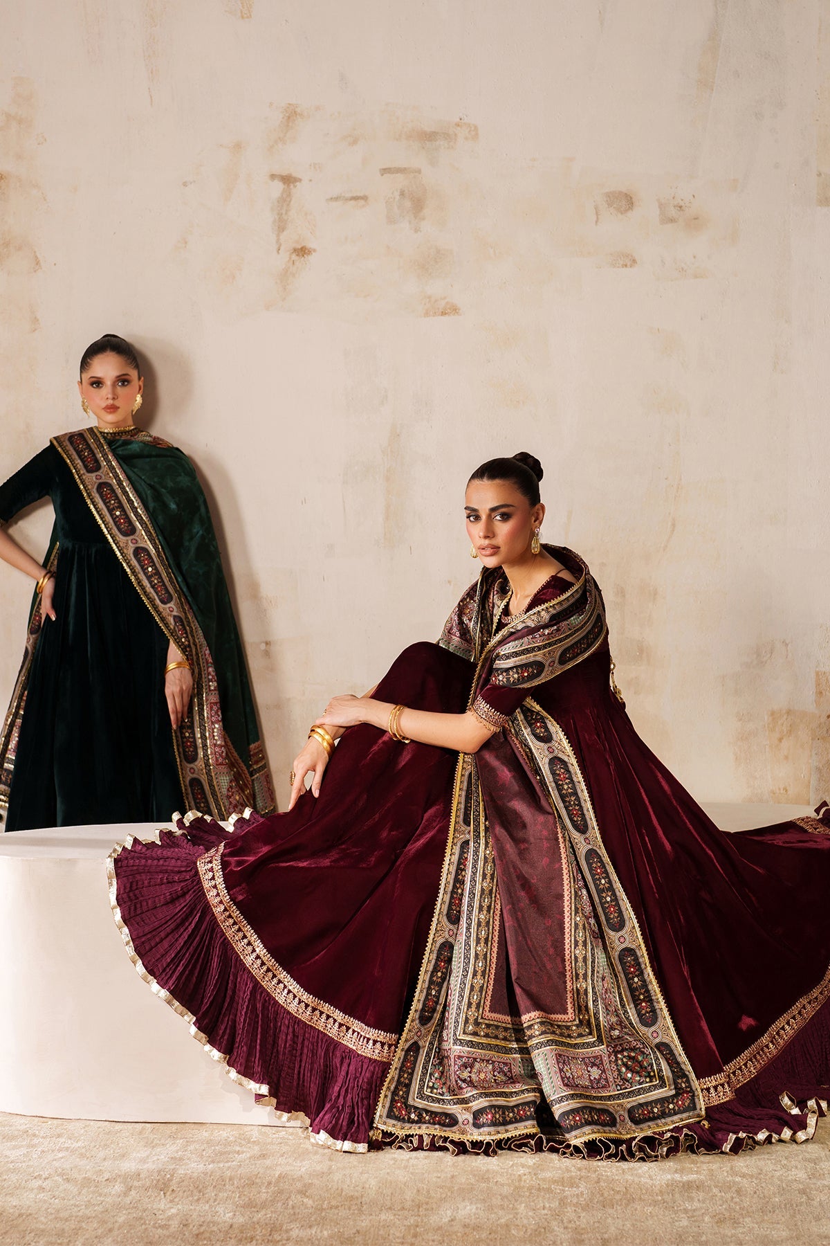 EMBROIDERED VELVET PR-1207