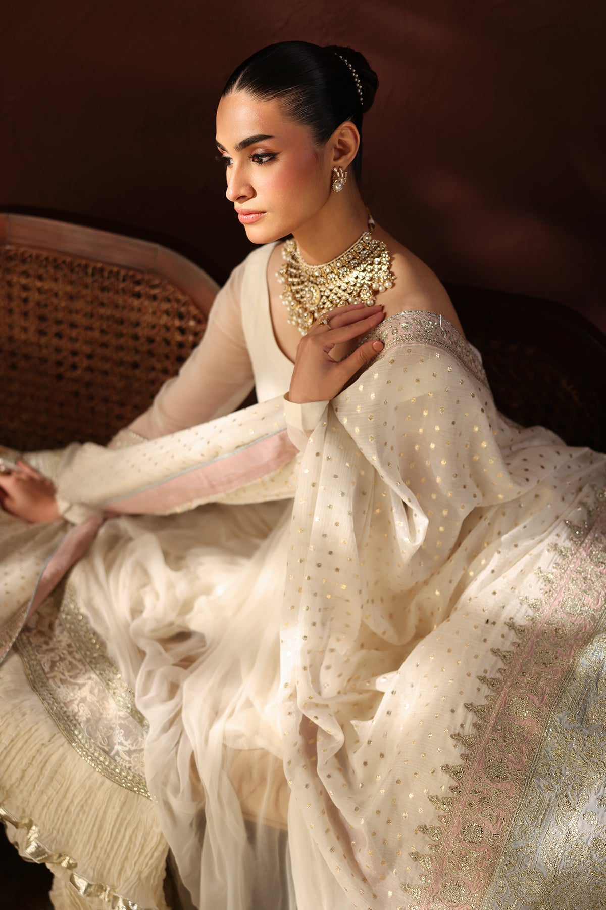 EMBROIDERED CHIFFON PR-1362