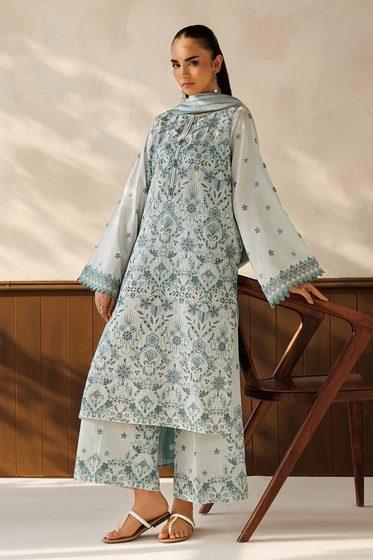 EMBROIDERED LAWN SF-4503