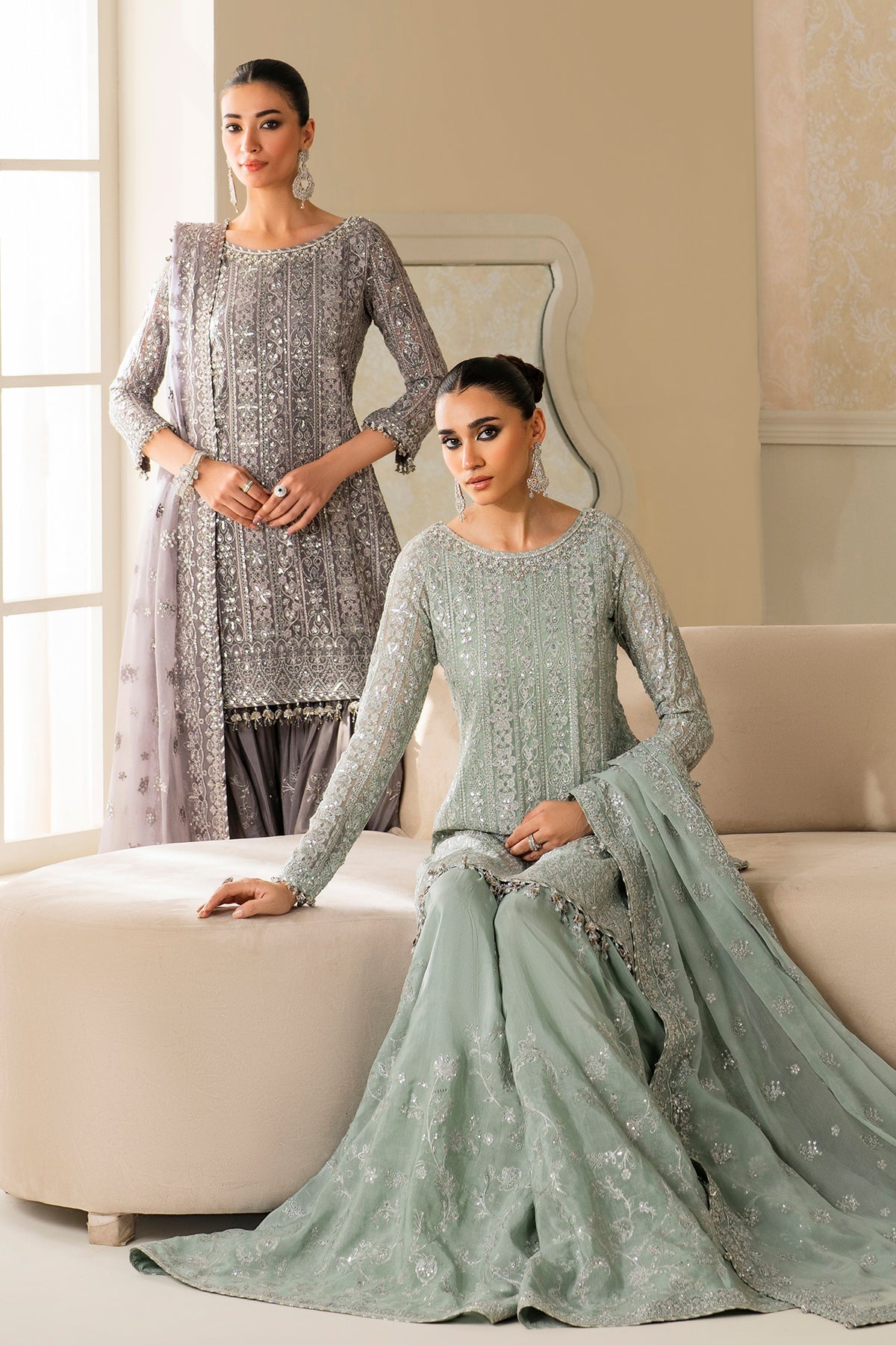 EMBROIDERED CHIFFON SF-4160