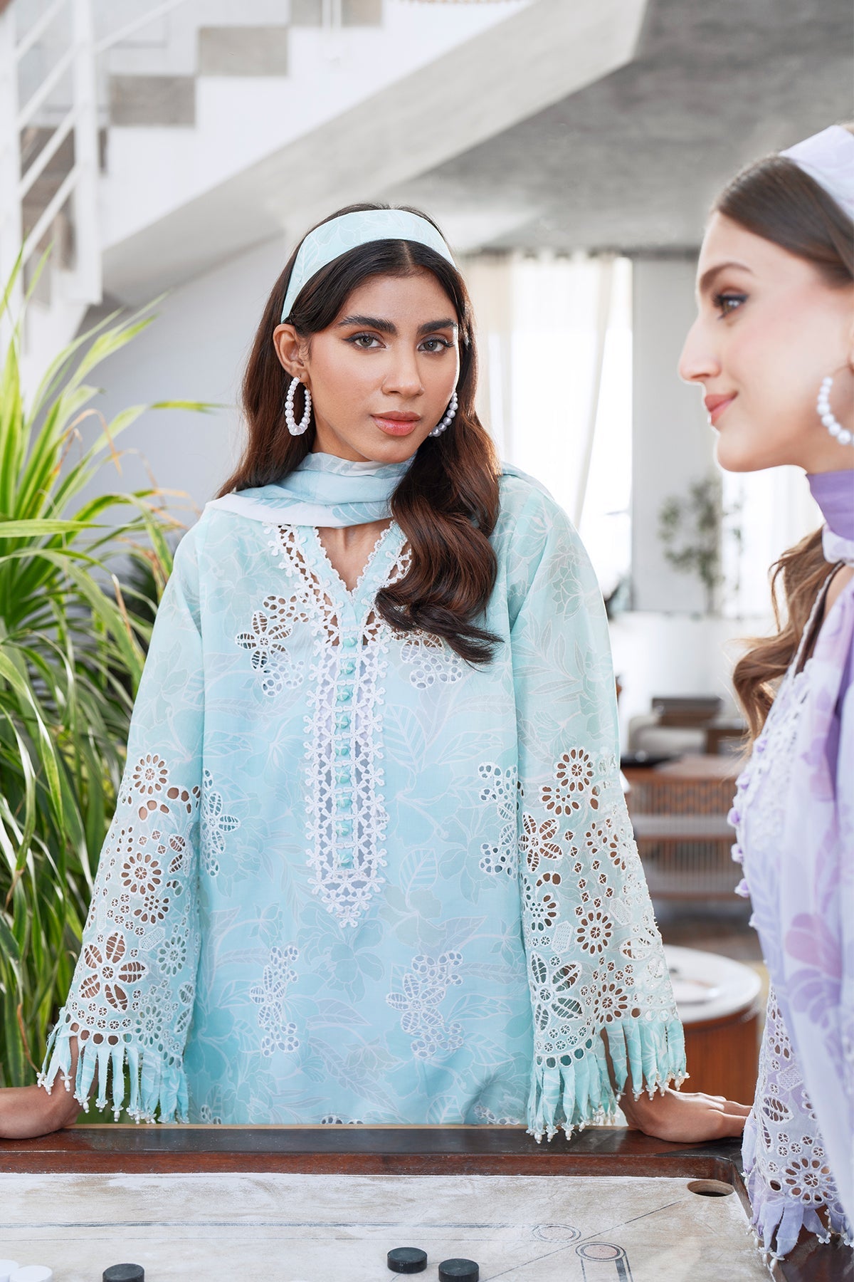 EMBROIDERED PRINTED LAWN SF-4074