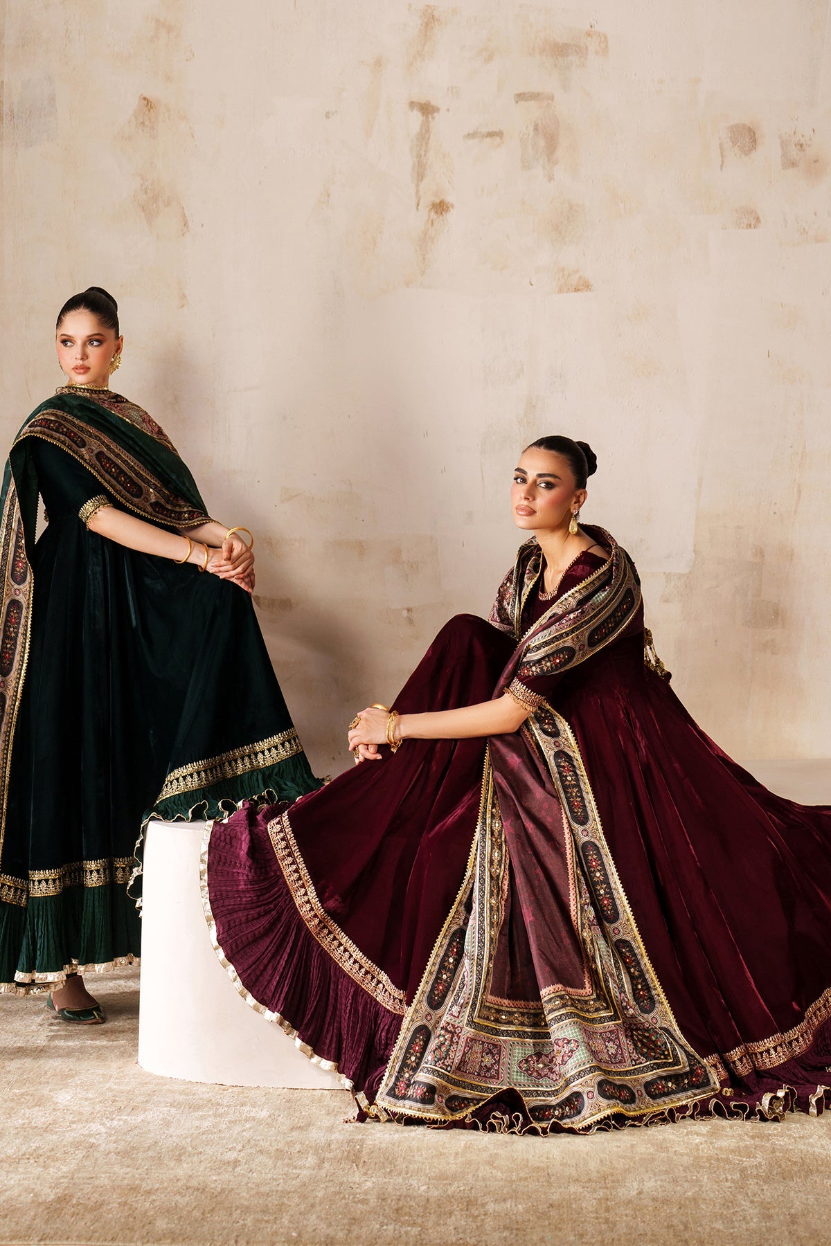 EMBROIDERED VELVET PR-1207