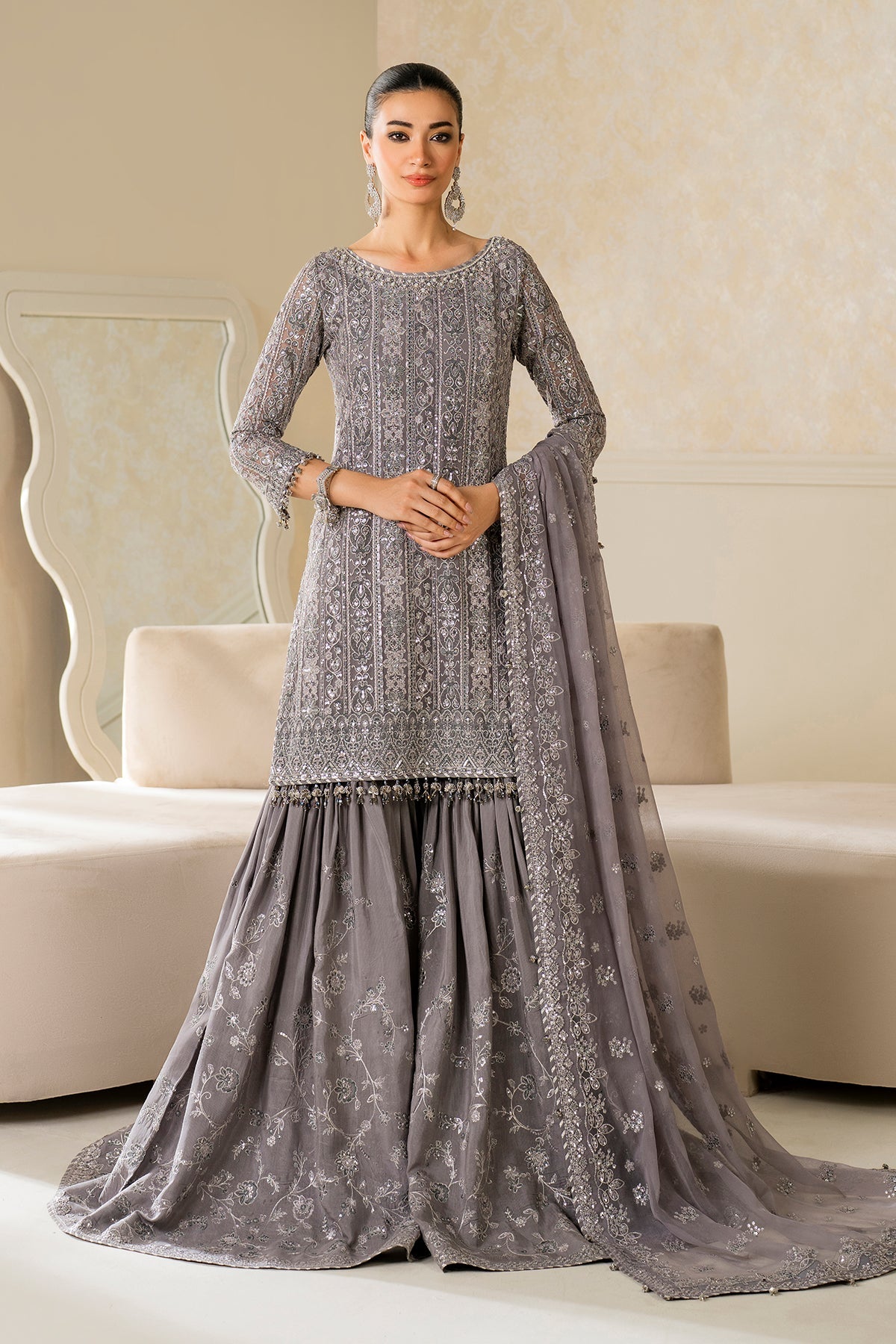 EMBROIDERED CHIFFON SF-4161