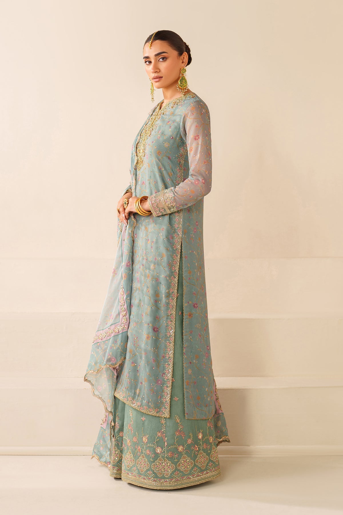 EMBROIDERED CHIFFON UF-4278