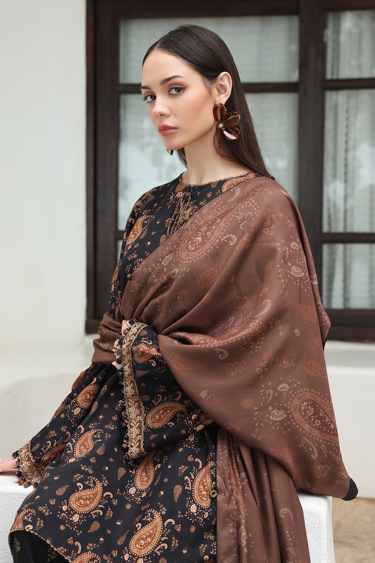 EMBRIODERED VISCOSE SILK SF-4613