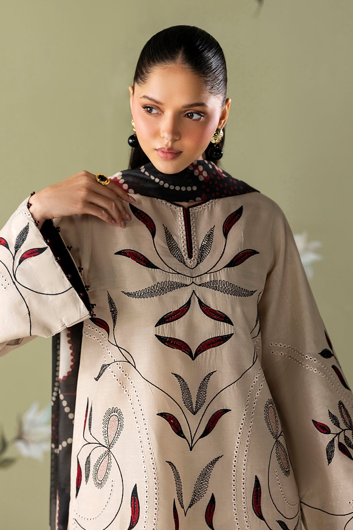 EMBROIDERED LAWN SF-4418